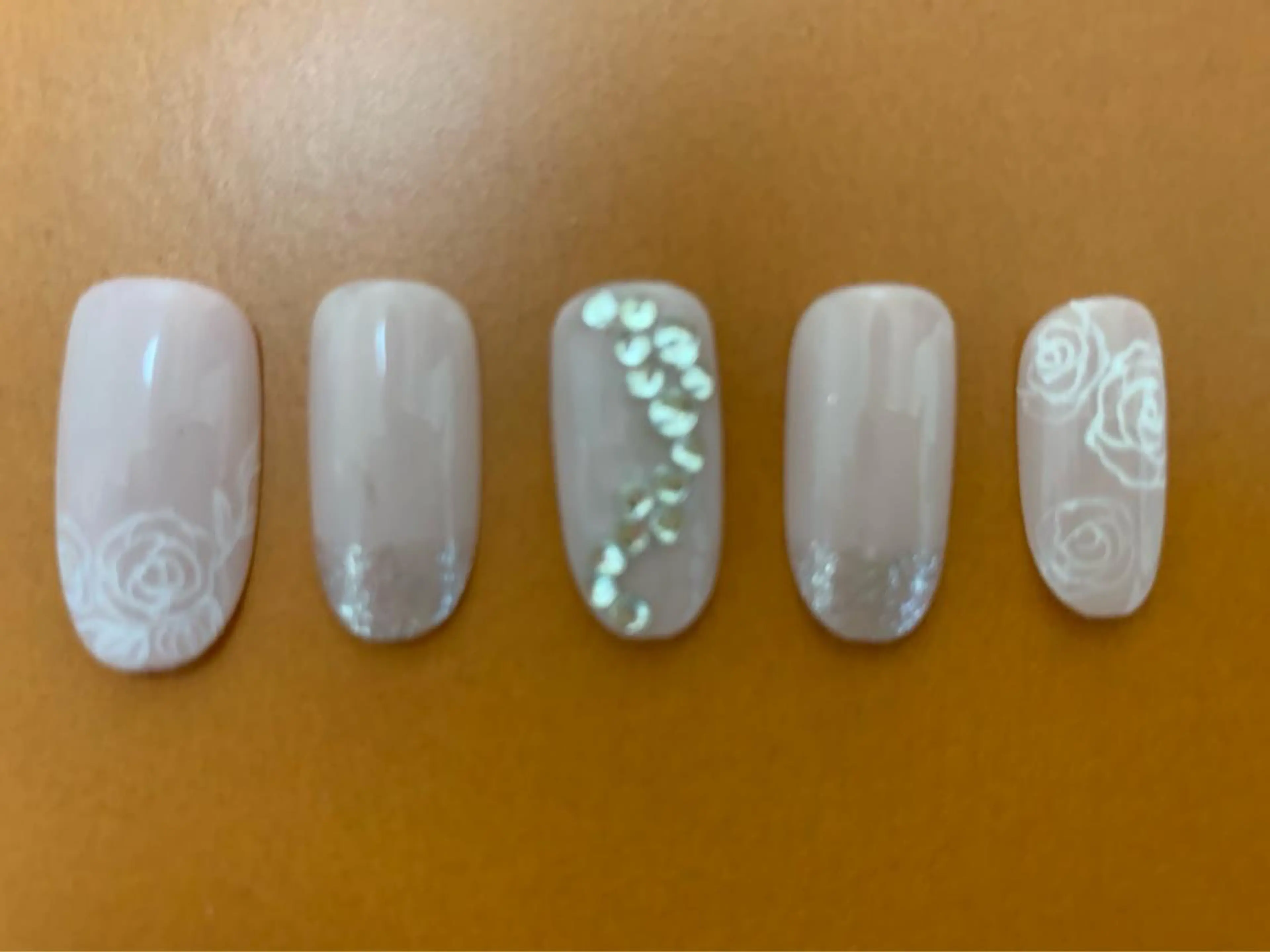 ネイル フラワーネイル キラキラネイル ストーンネイル noheanail YONEDAのネイルデザイン