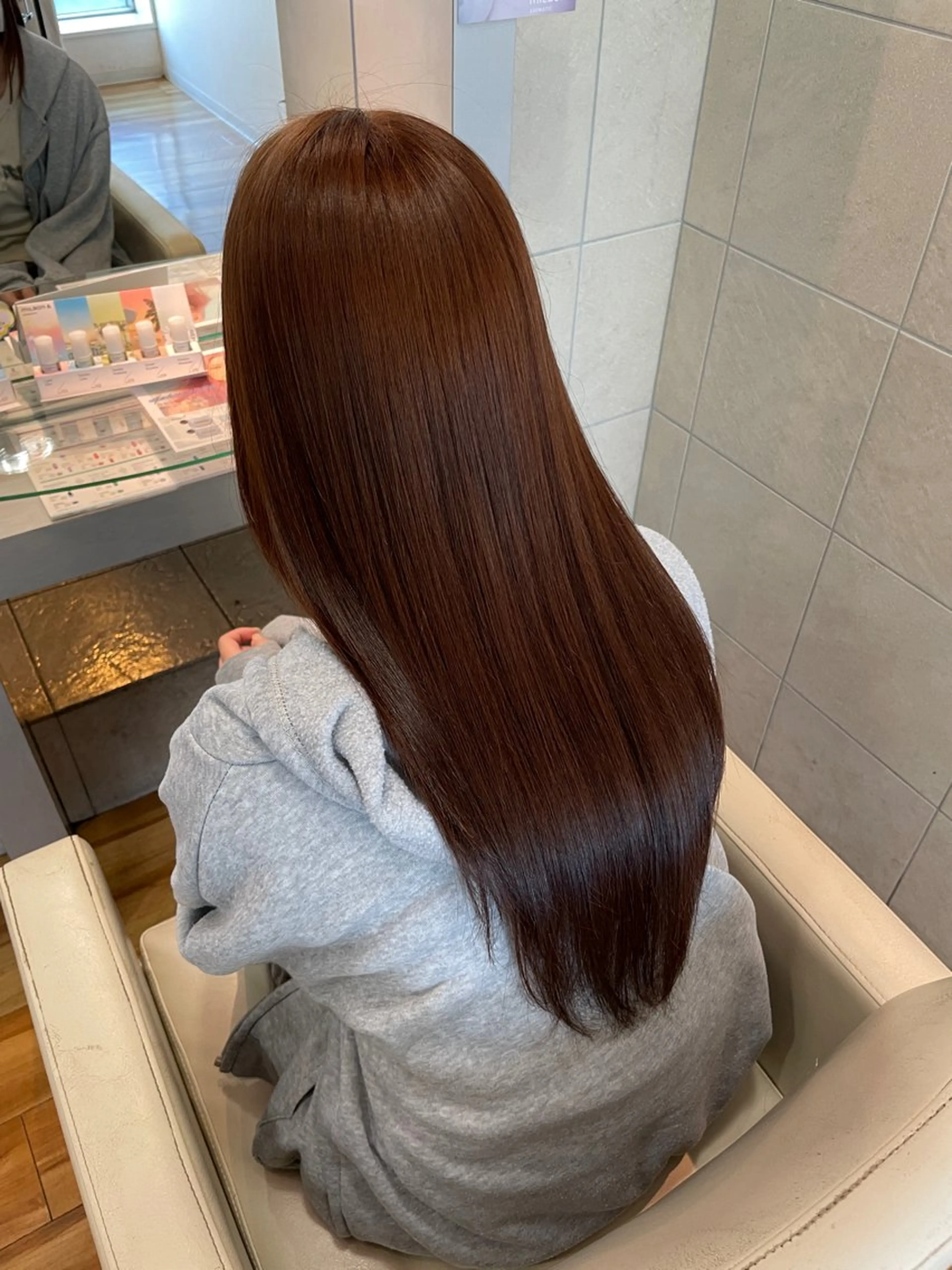 ロング 髪質改善 縮毛矯正 トリートメント 阿部 祥大のヘアスタイル