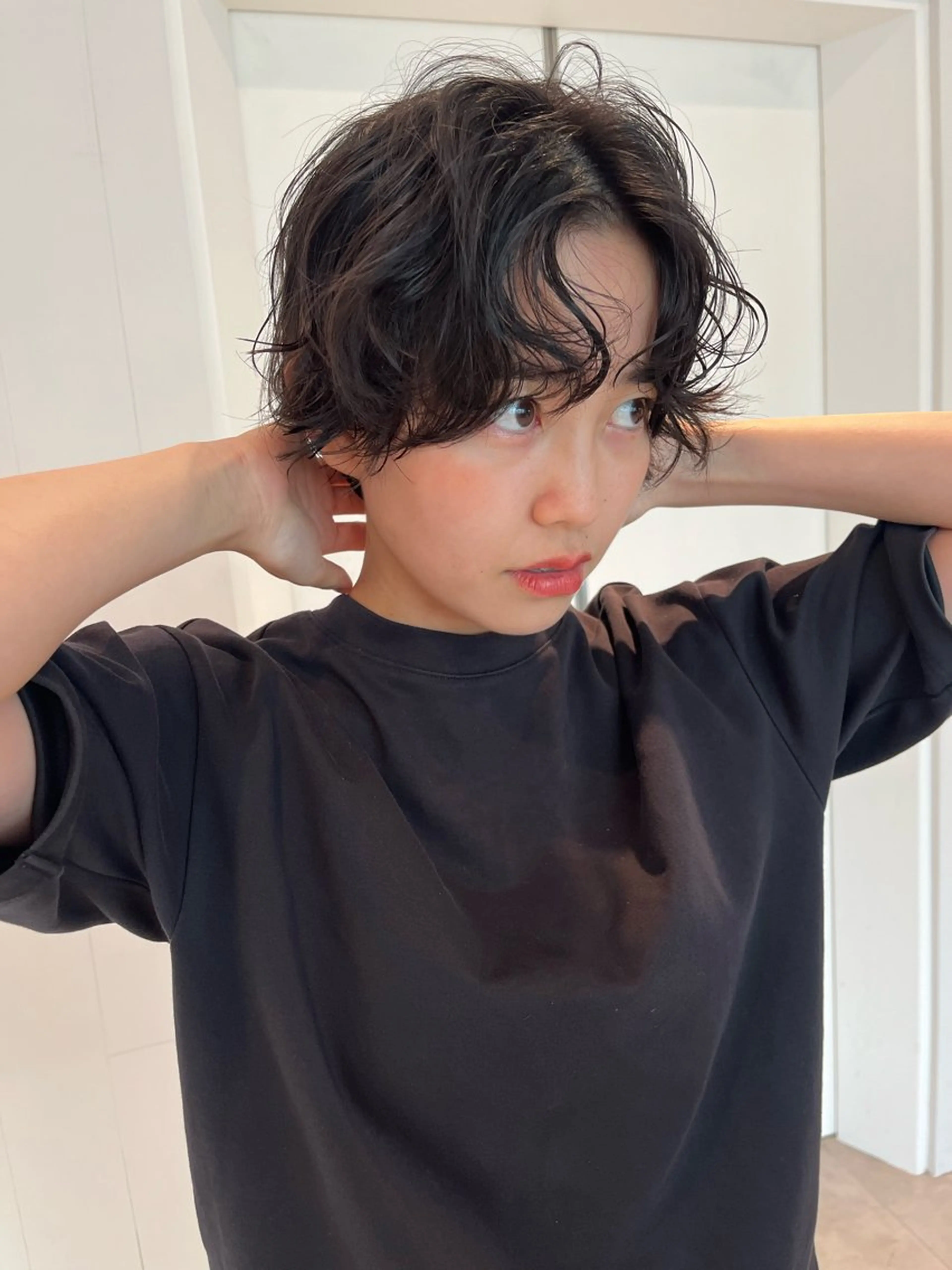 ショート パーマ 艶髪✨×顔周りカット 🧚ナツホのヘアスタイル