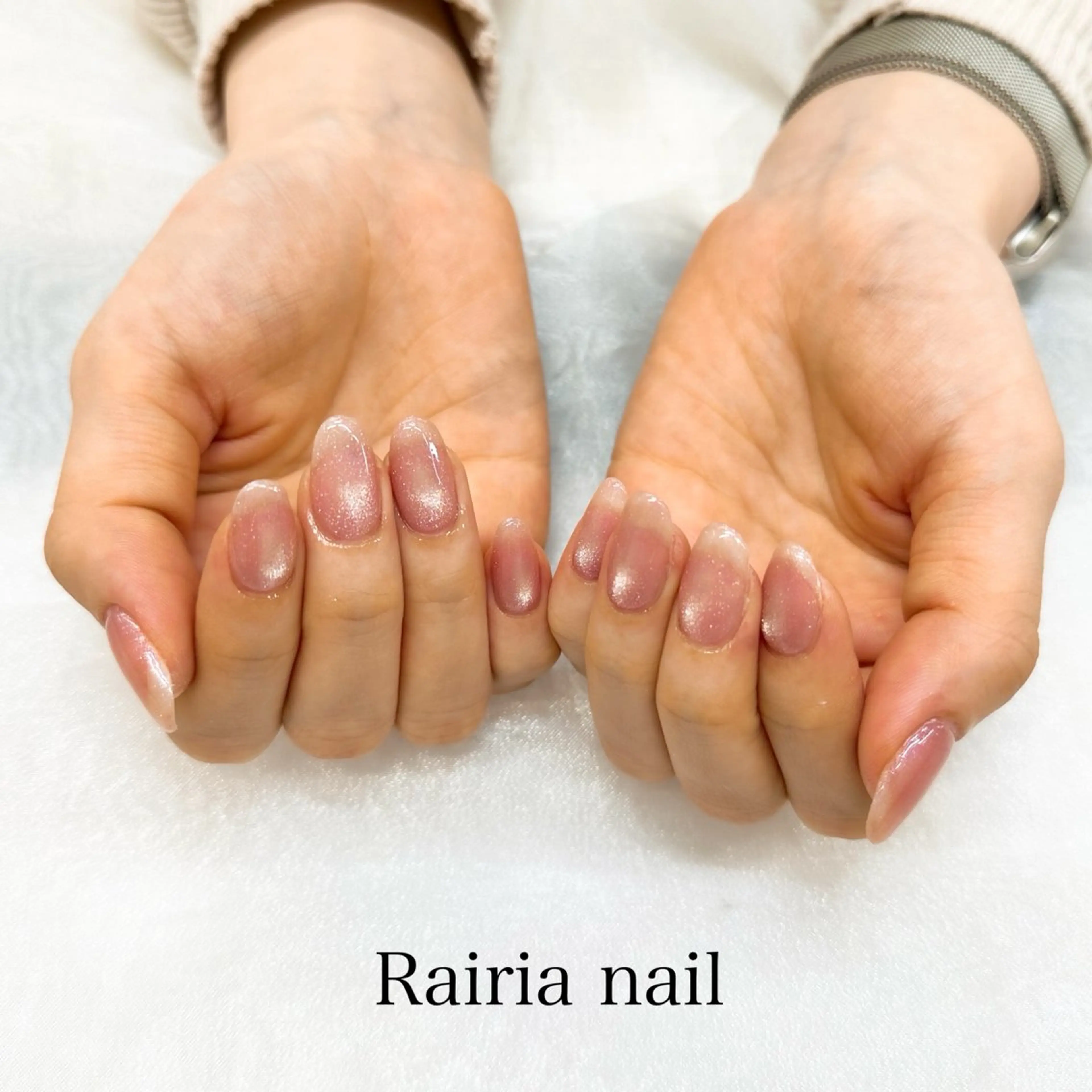 ネイル アートネイル ジェルネイル マグネットネイル マグネットワンカラー ワンカラーネイル Rairianail 川越店 山口のネイルデザイン