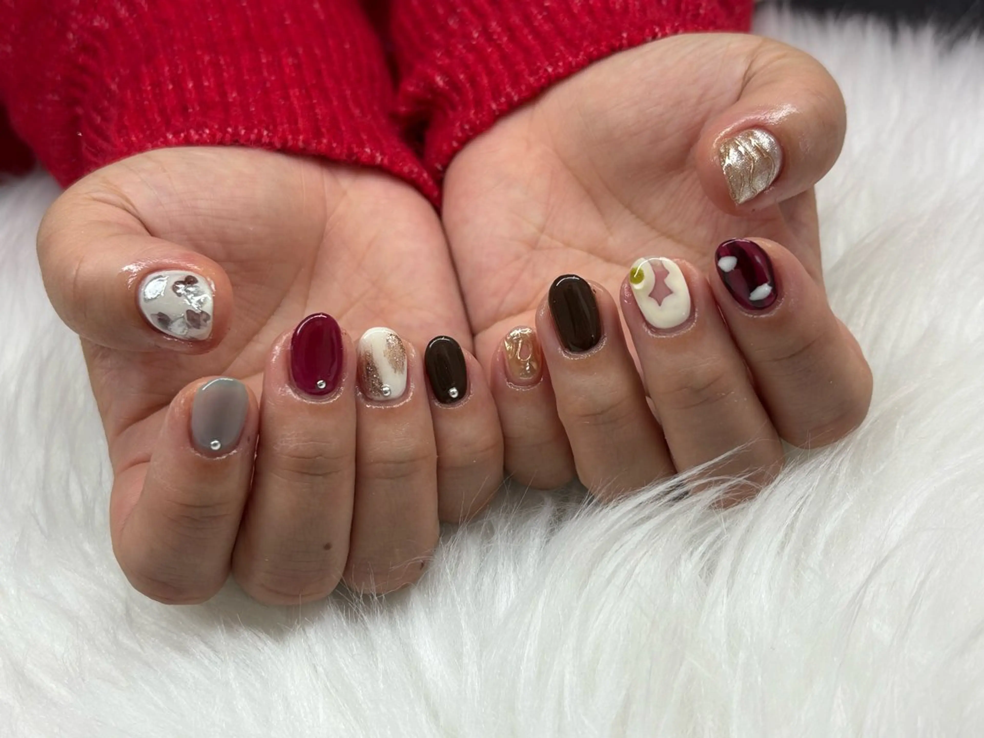 ネイル 持ち込み ニュアンスネイル Nail Salon Reposのネイルデザイン