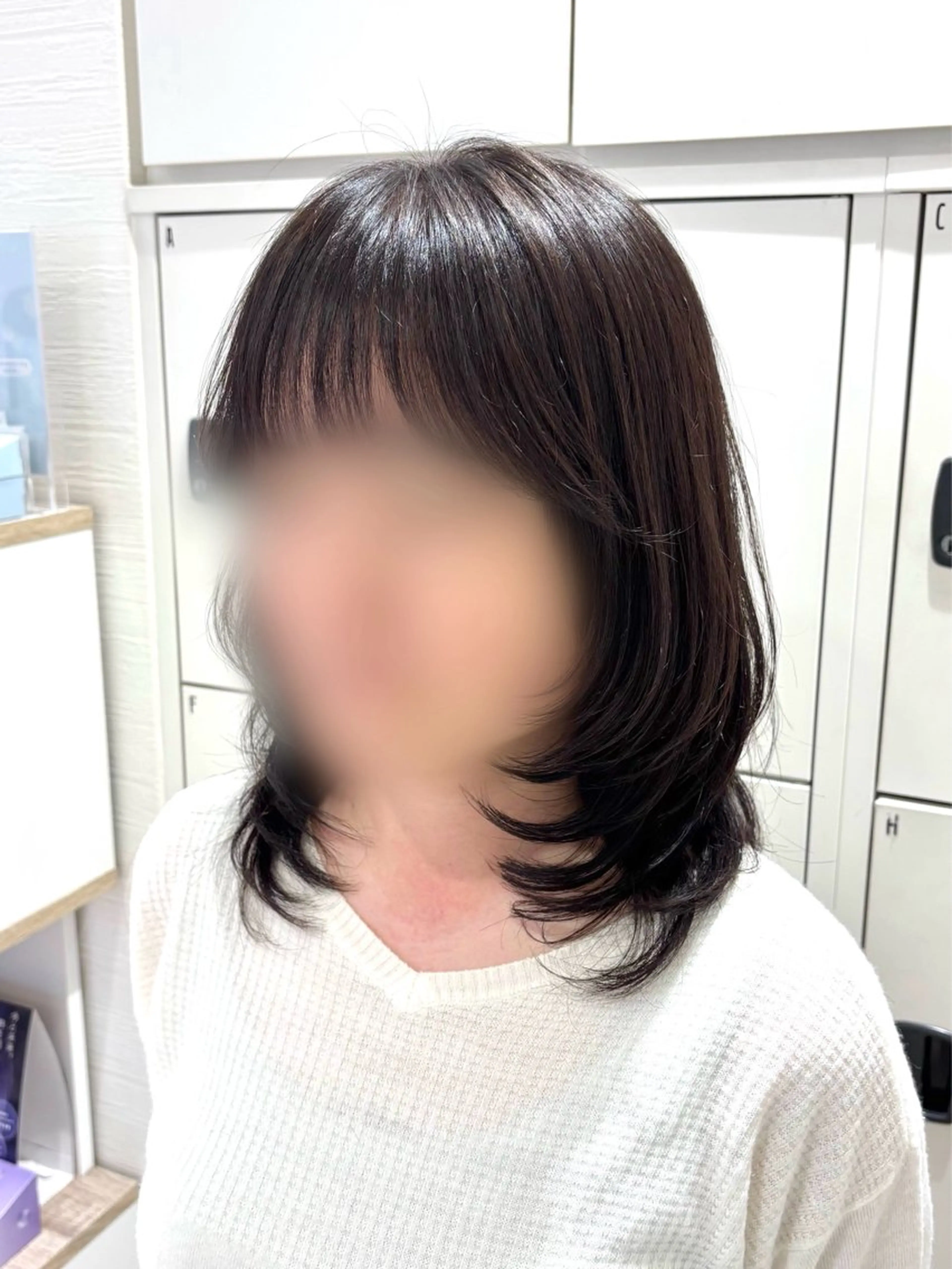 ミディアム ミディアムレイヤー レイヤーカット カット miho‪𓂃 暖色/レイヤーカットのヘアスタイル