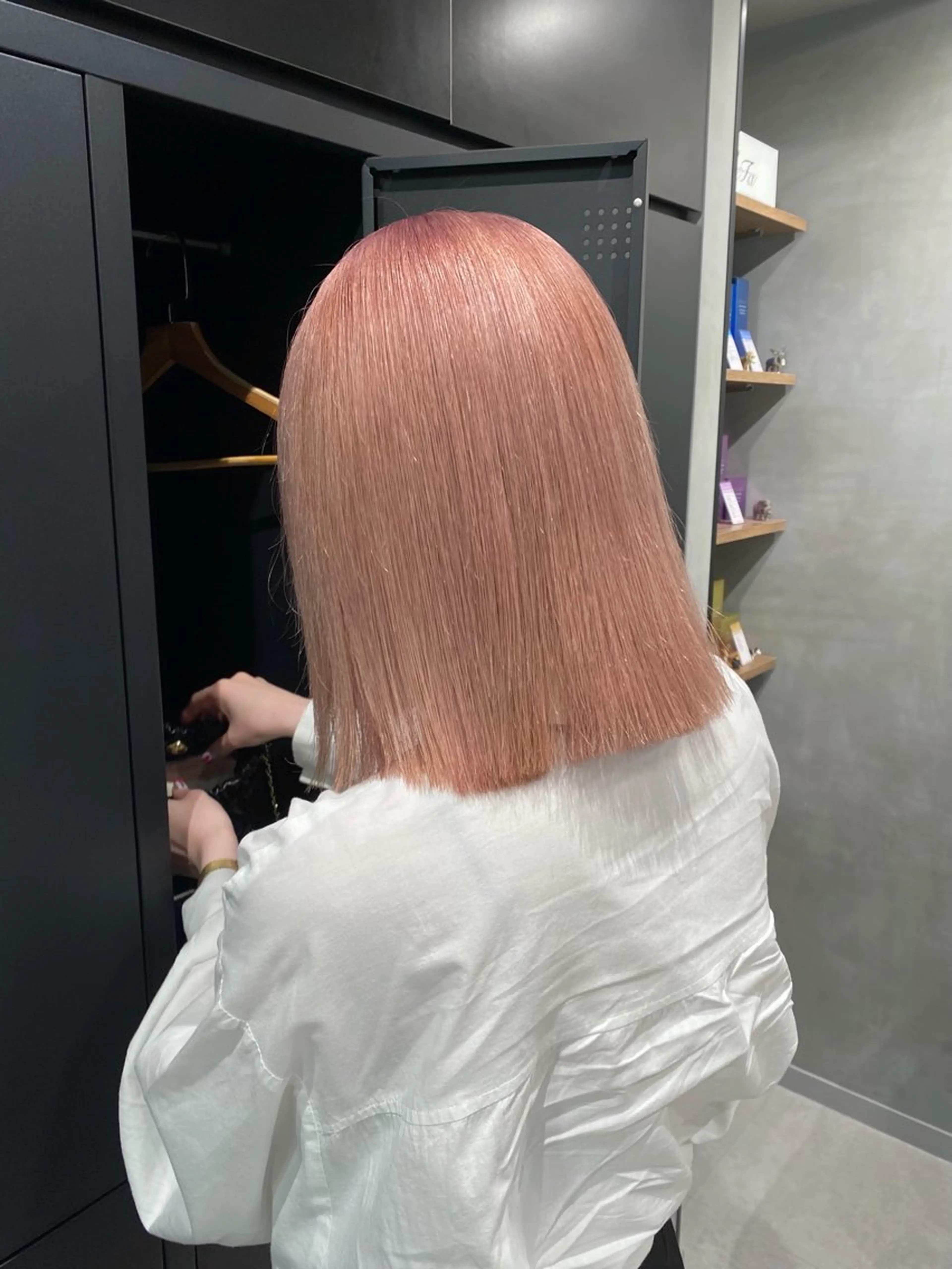 ショート カラー ブリーチ ピンクカラー ヘアカラー ブリーチ✨/似合わせ カラー🎀/Yuzuのヘアスタイル