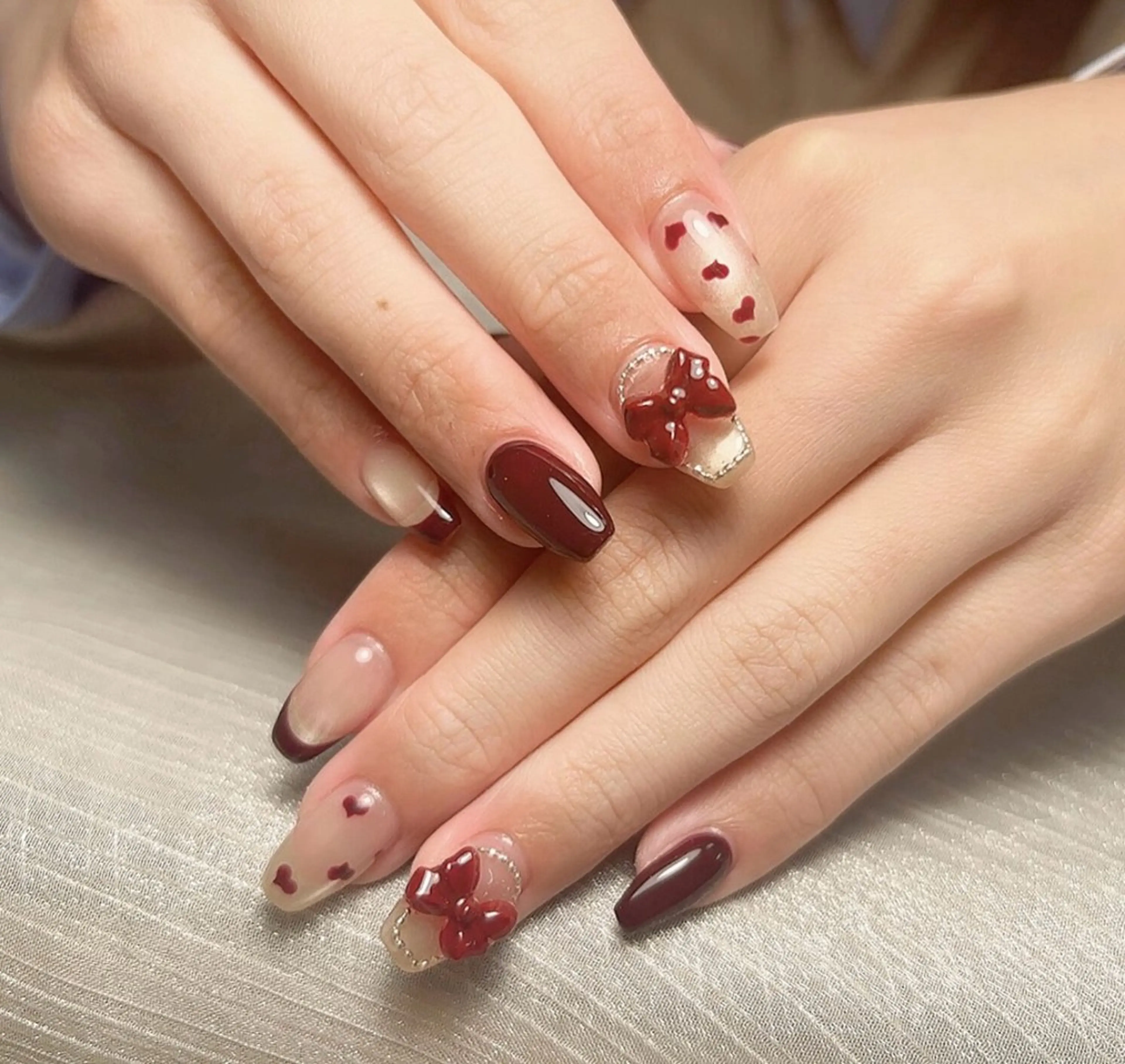 ネイル アートネイル フットネイル フレンチネイル ジェルネイル ニュアンスネイル ハンドネイル 桜 ネイルのネイルデザイン