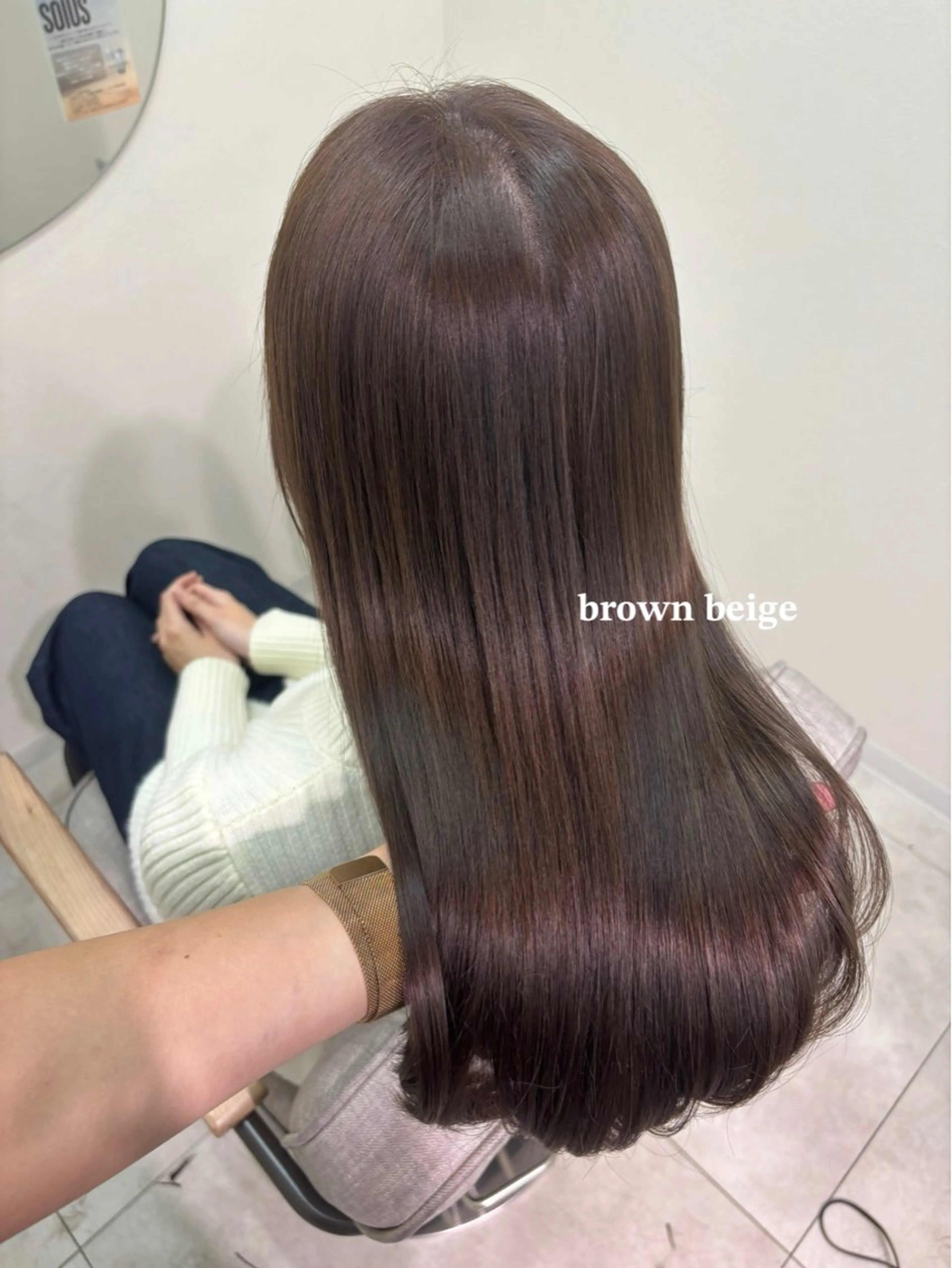 ロング カラー カット ヘアカラー トリートメント ヘッドスパ 広島/ヘアセット /ベージュ/わかなのヘアスタイル