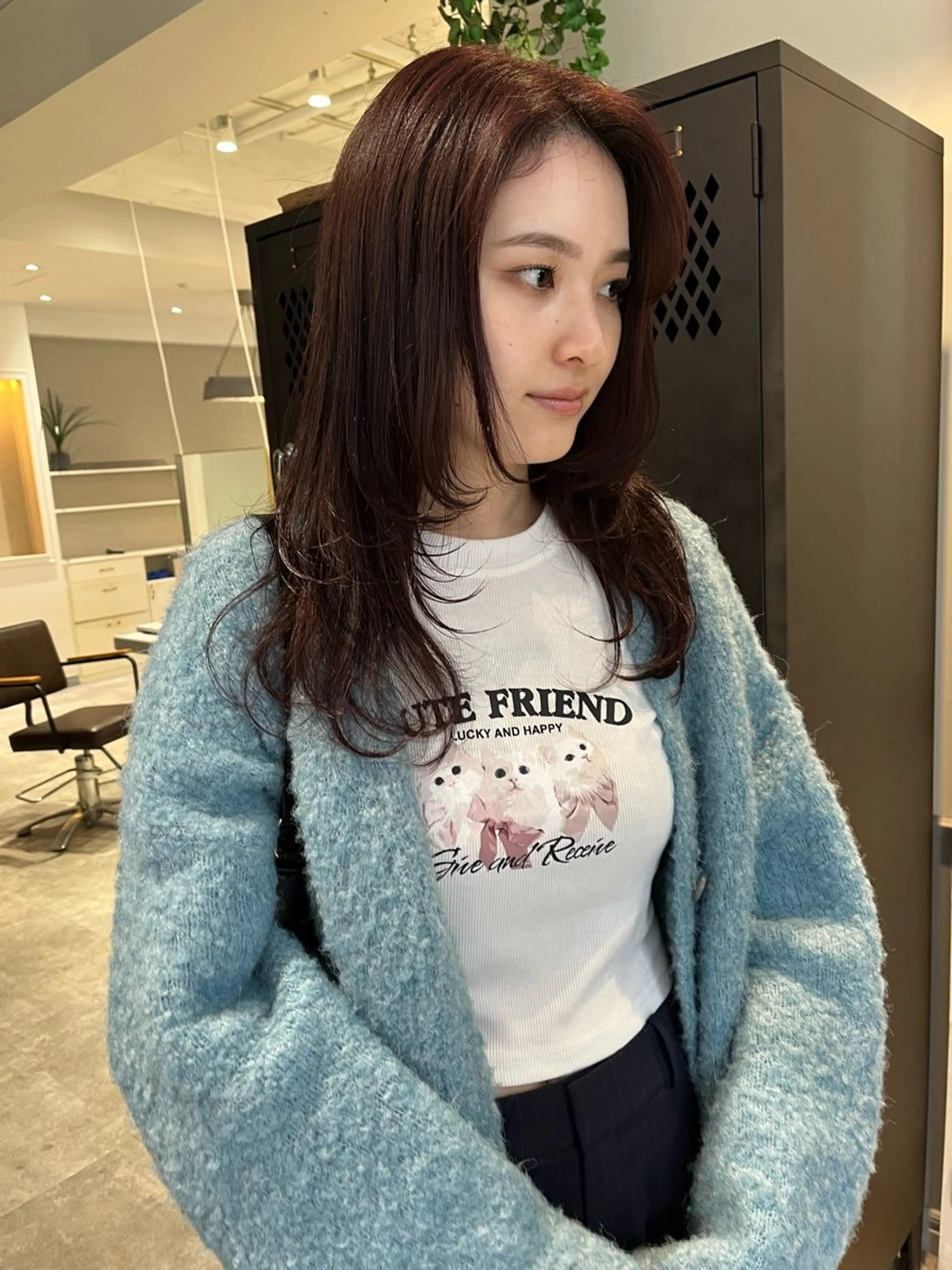 ミディアム カラー SIKI yuuna レイヤーカット🪽のヘアスタイル