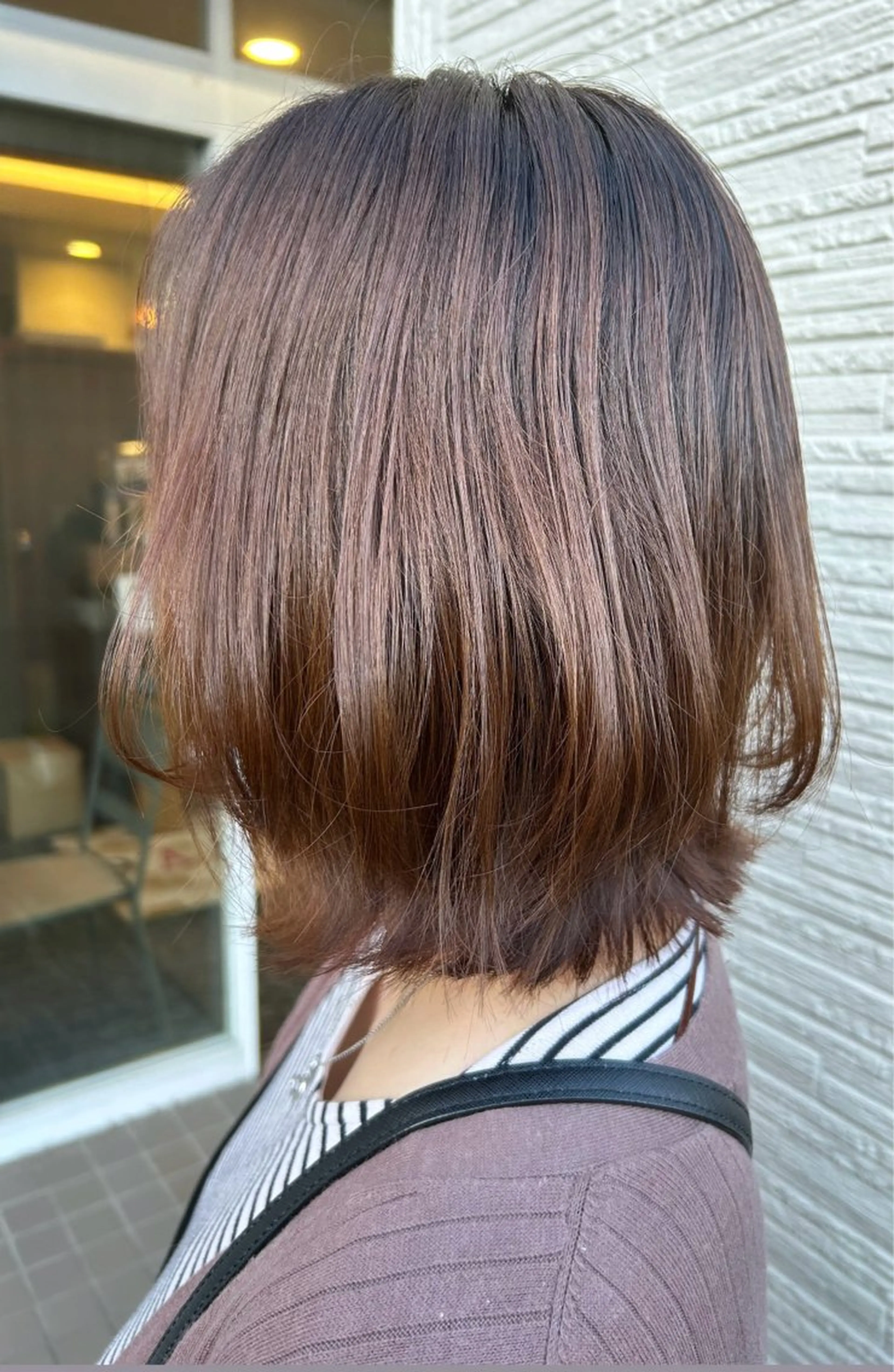 ミディアム ボブ くびれヘア カット 💛🌼こんどう ひなた🐥⸒のヘアスタイル