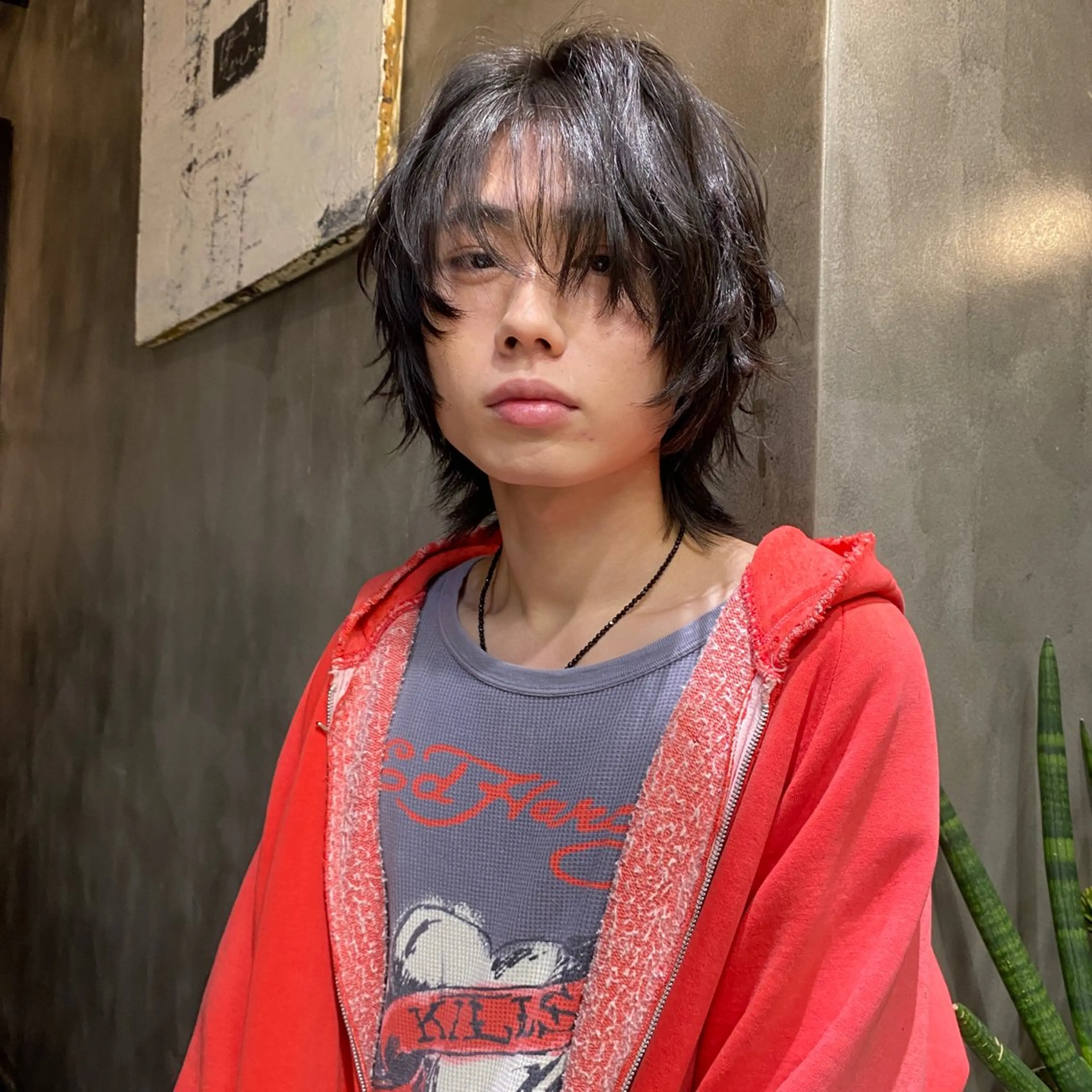 ミディアム メンズ メンズウルフカット レイヤーカット ウルフカット カット トリートメント メンズヘア/パーマ/ SHOUTOのヘアスタイル