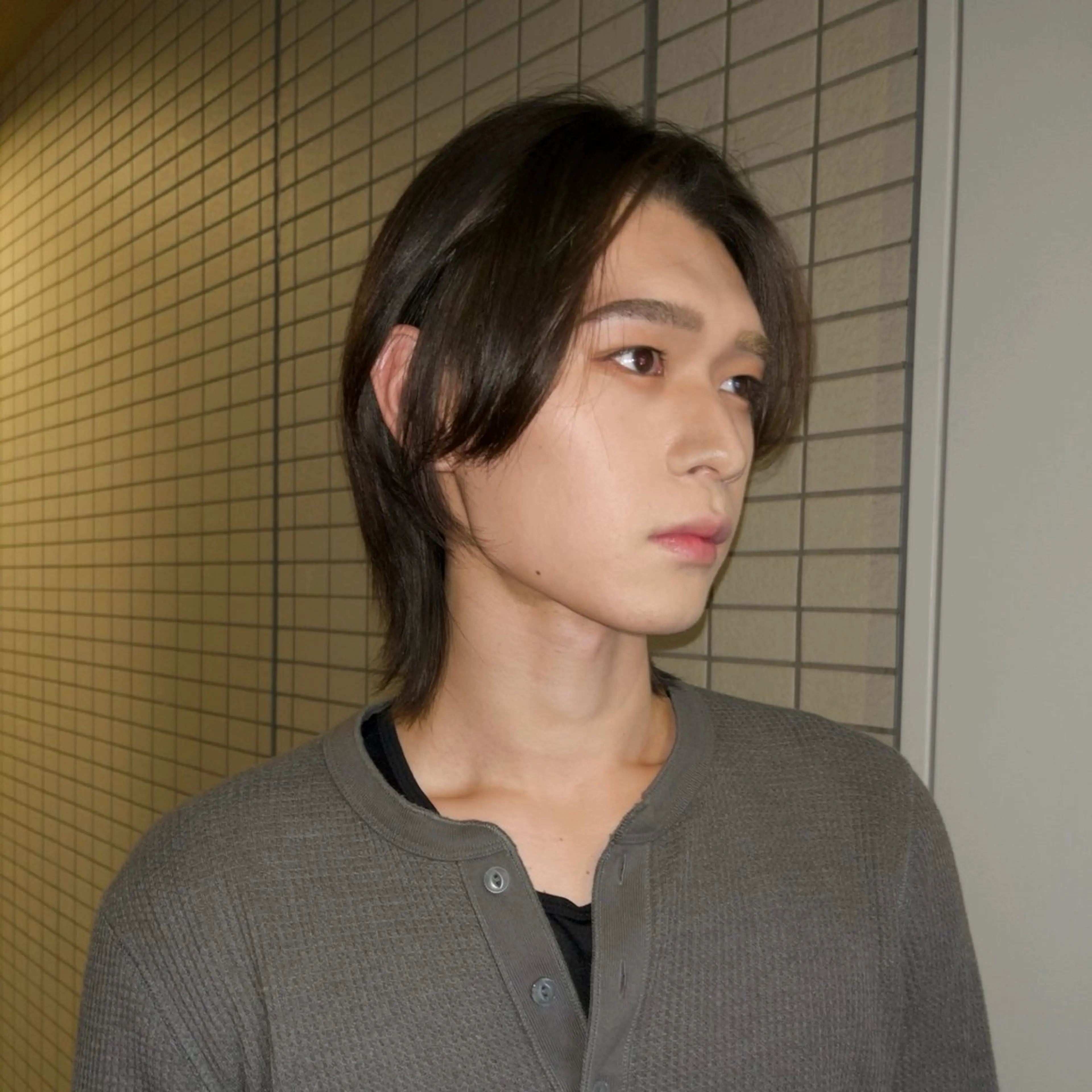 メンズ riri🎀 透カラー/曲がる縮毛のヘアスタイル