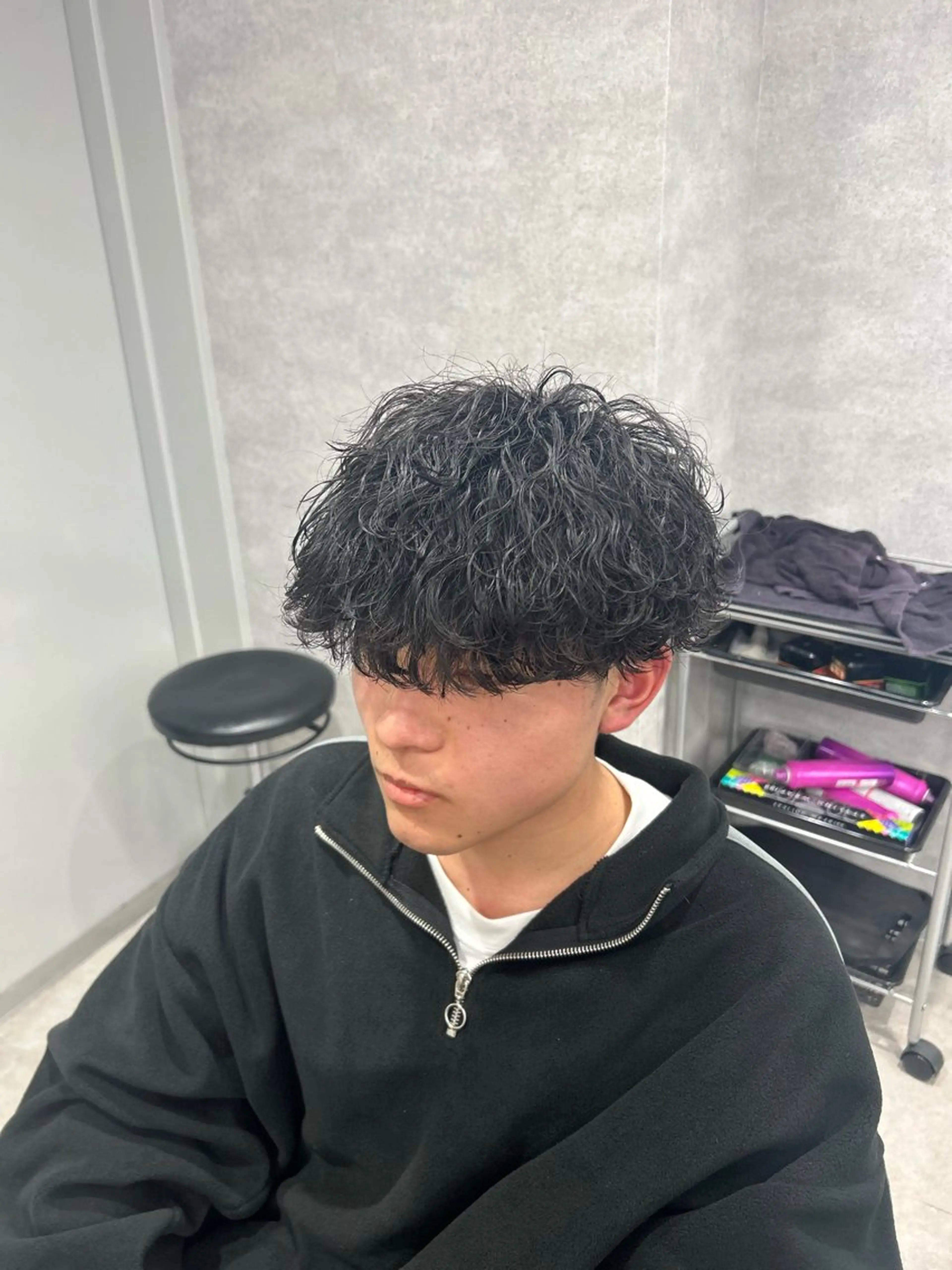 パーマ メンズ カット パーマ トリートメント ヘッドスパ ヘアセット イケメン製造機 🔥上原沙羅🔥のヘアスタイル