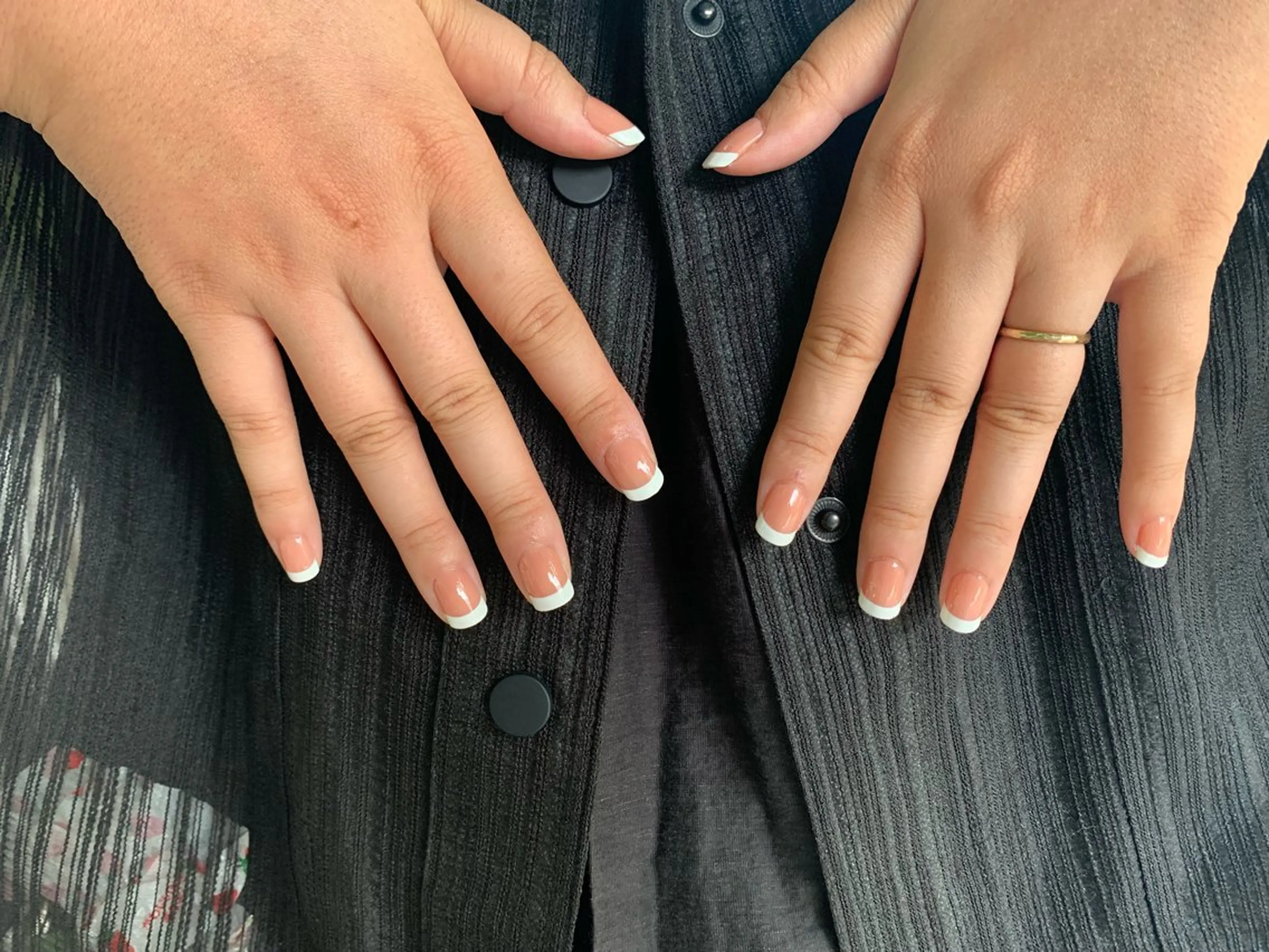 ネイル フレンチネイル ⭐︎休業中の練習⭐︎ JNA認定講師髙橋のネイルデザイン