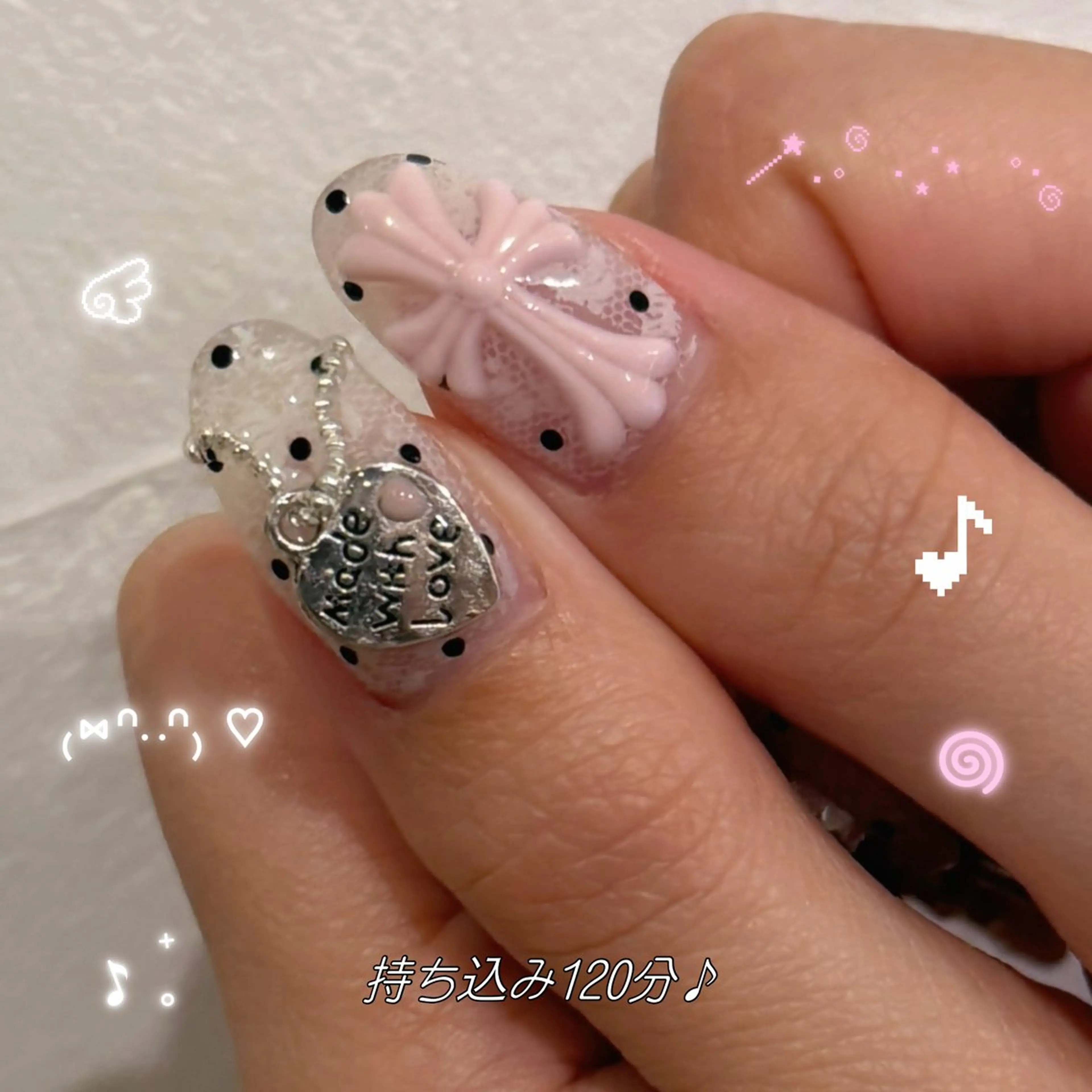 ネイル ハンドネイル coco.nail/ y2k/ワンホンのネイルデザイン