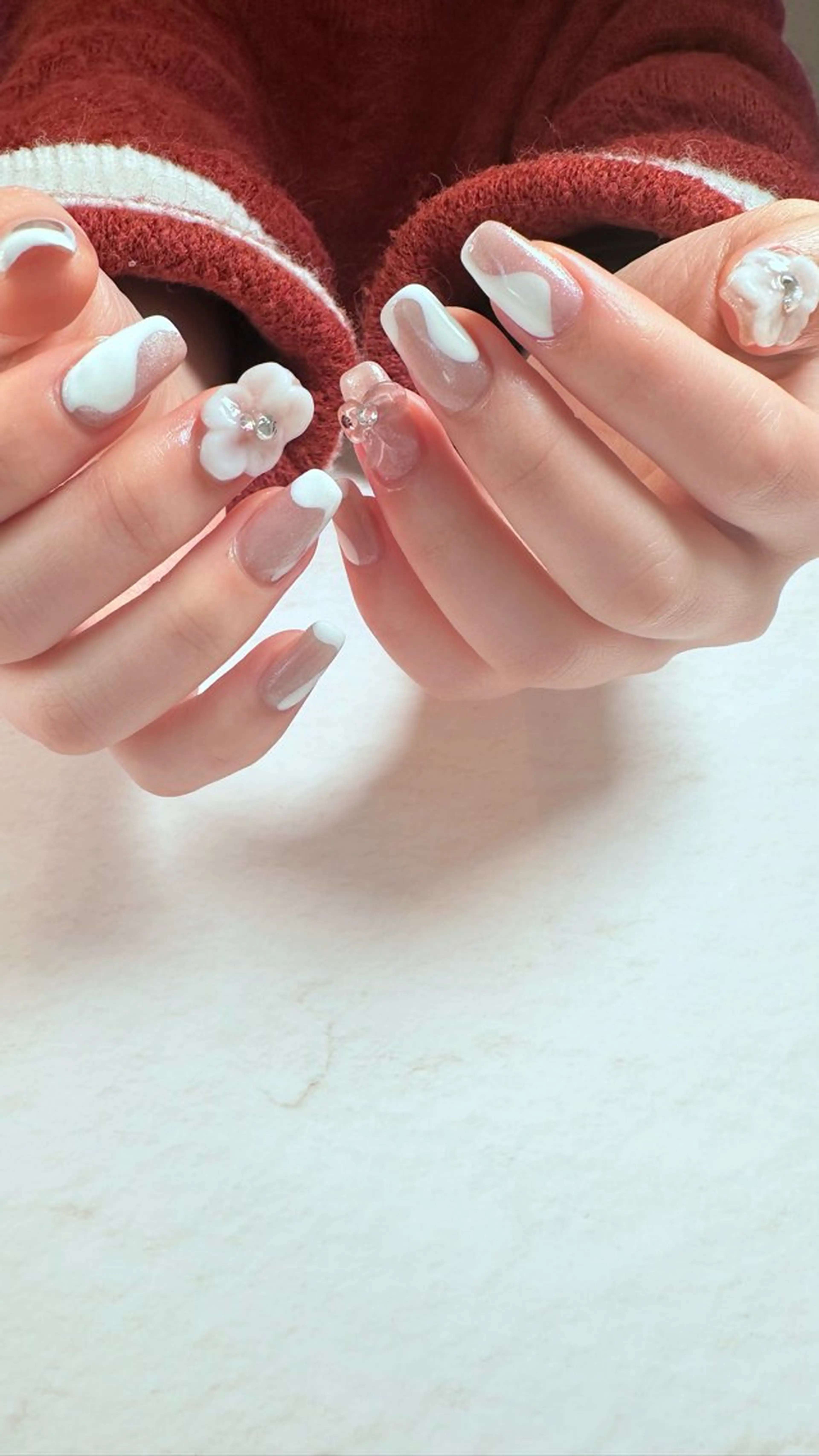 ネイル ニュアンスネイル 春ネイル Atelier Ariのネイルデザイン