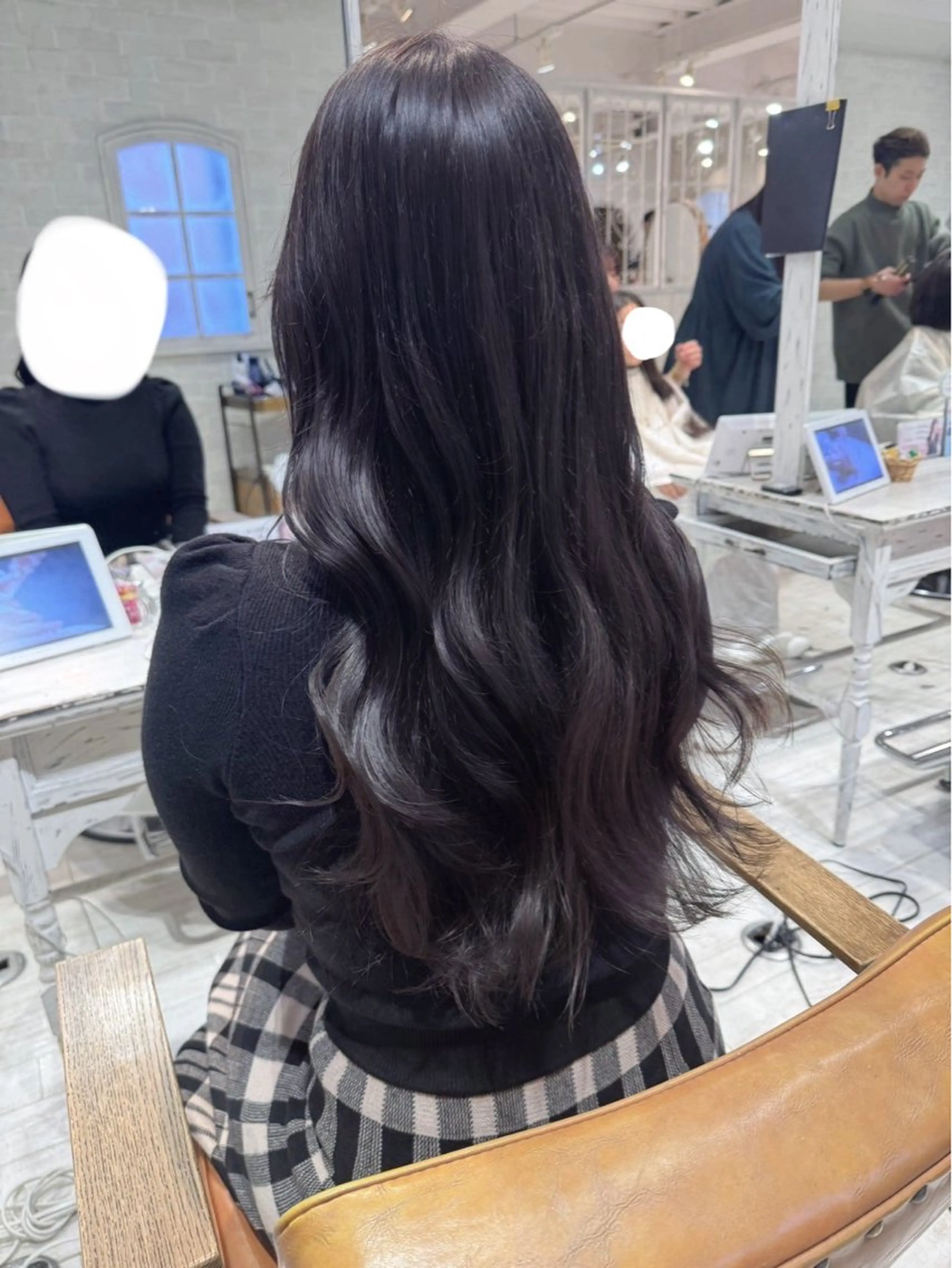 ロング カラー 透明感カラー ラベンダーカラー 杉浦 悠月のヘアスタイル