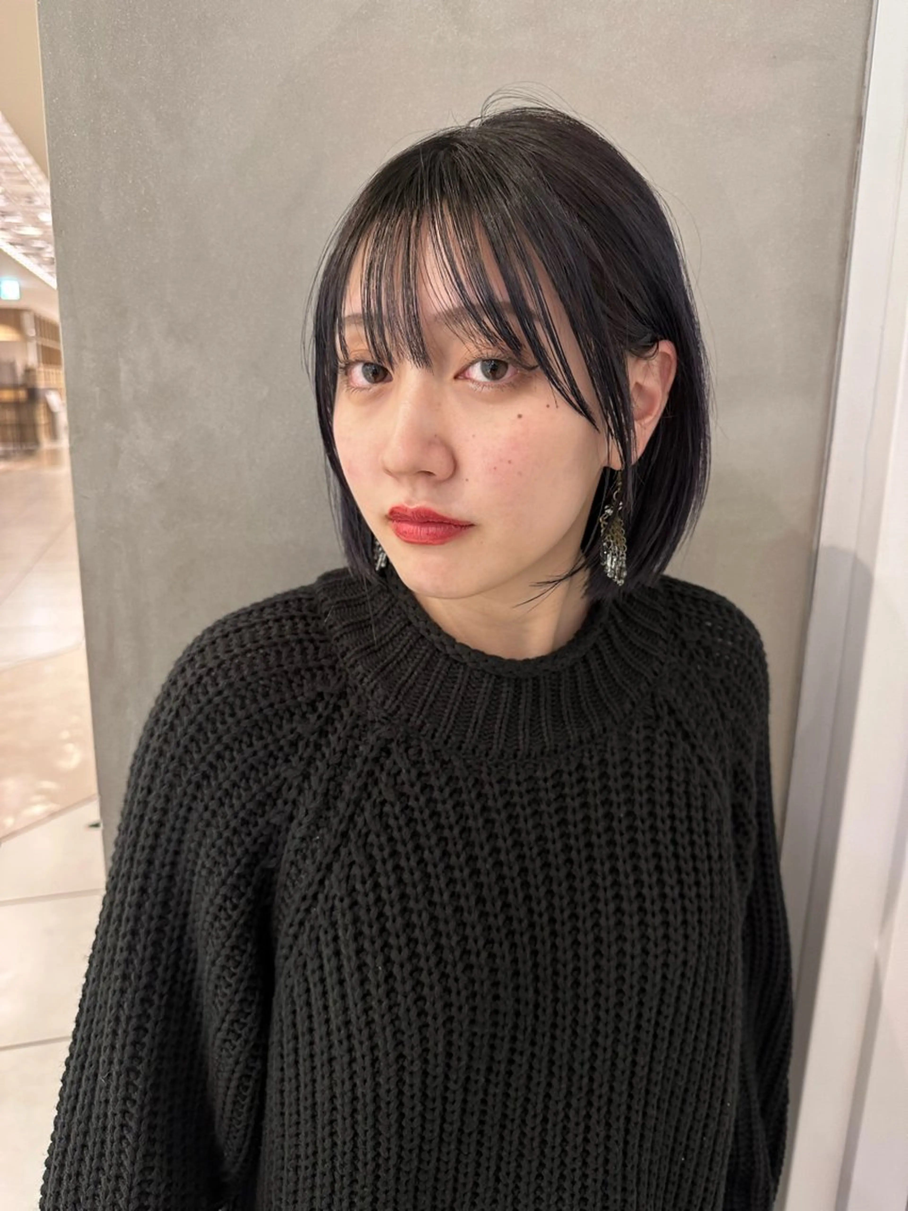 ミディアム ヘアカラー トリートメント 丸みショートボブ Narumi✂︎のヘアスタイル