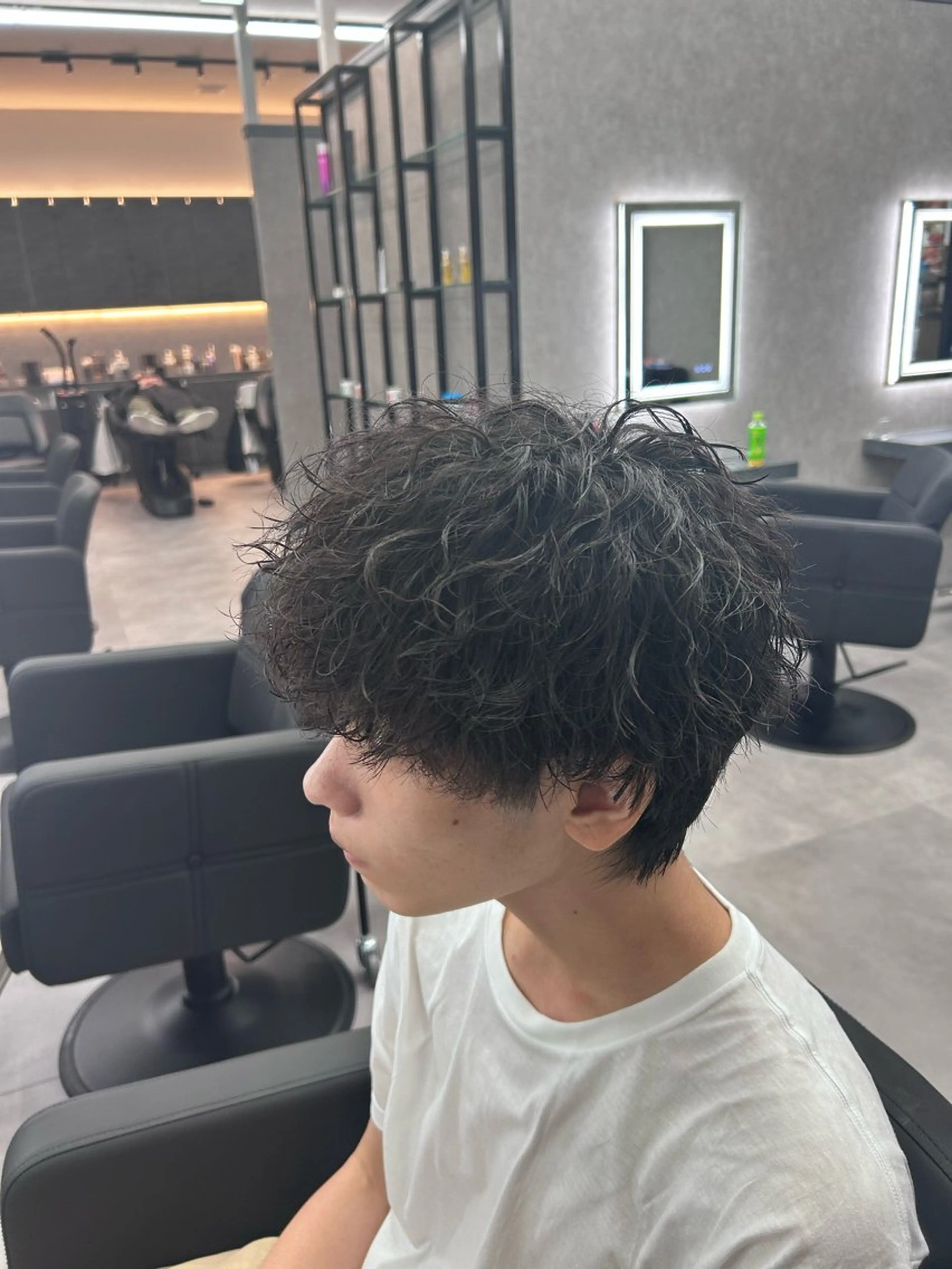 ショート カラー パーマ メンズ メンズパーマ カット パーマ メンズ特化 👑YUTAのヘアスタイル