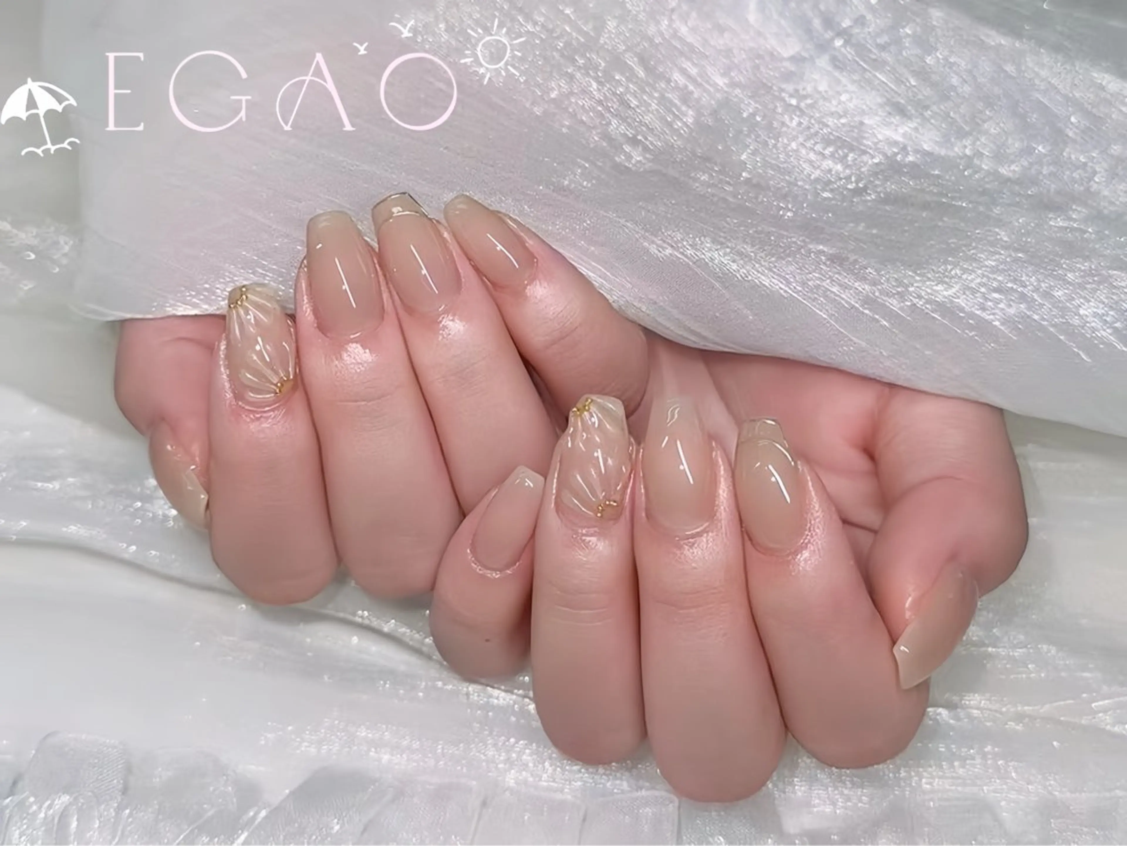 ネイル アートネイル フットネイル フレンチネイル ジェルネイル グラデーション ハンドネイル Egao Nail錦糸町店のネイルデザイン