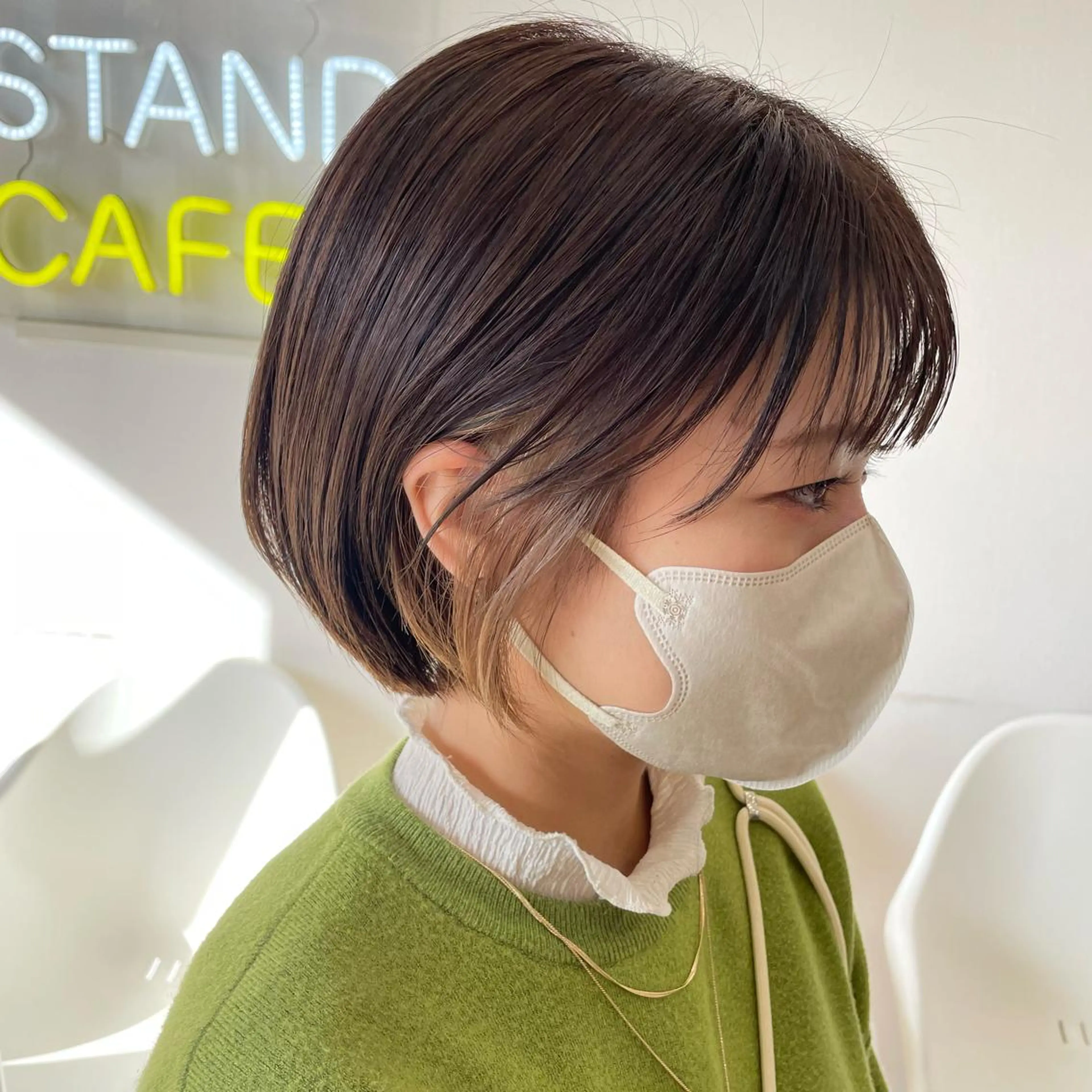 ショート カット ヘアカラー トリートメント SUNC/🤎 オオクマ　カナエ🤎のヘアスタイル