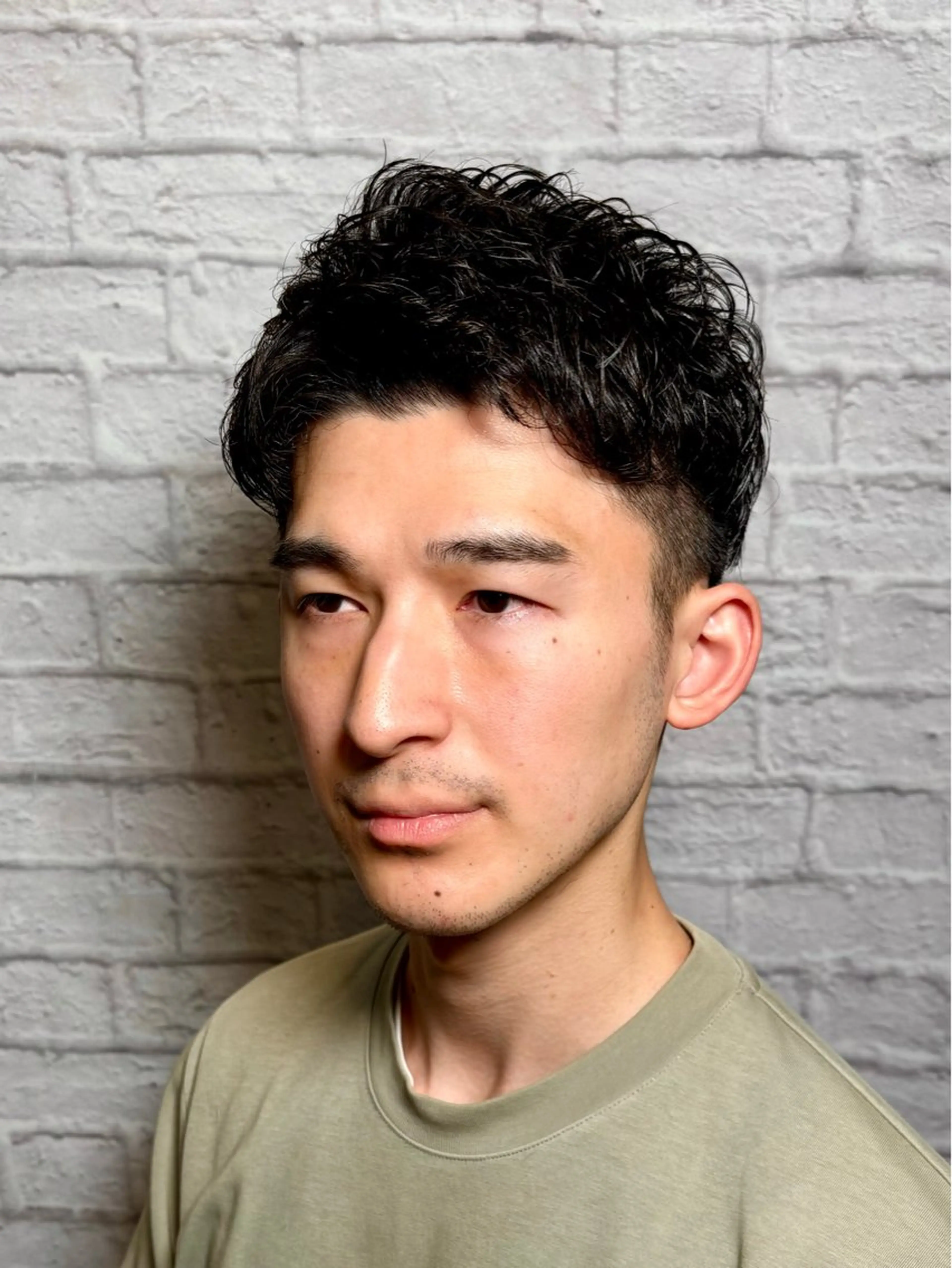 ショート パーマ ヘアアレンジ メンズ キッズ メンズカット/パーマ 山崎航平💈のヘアスタイル