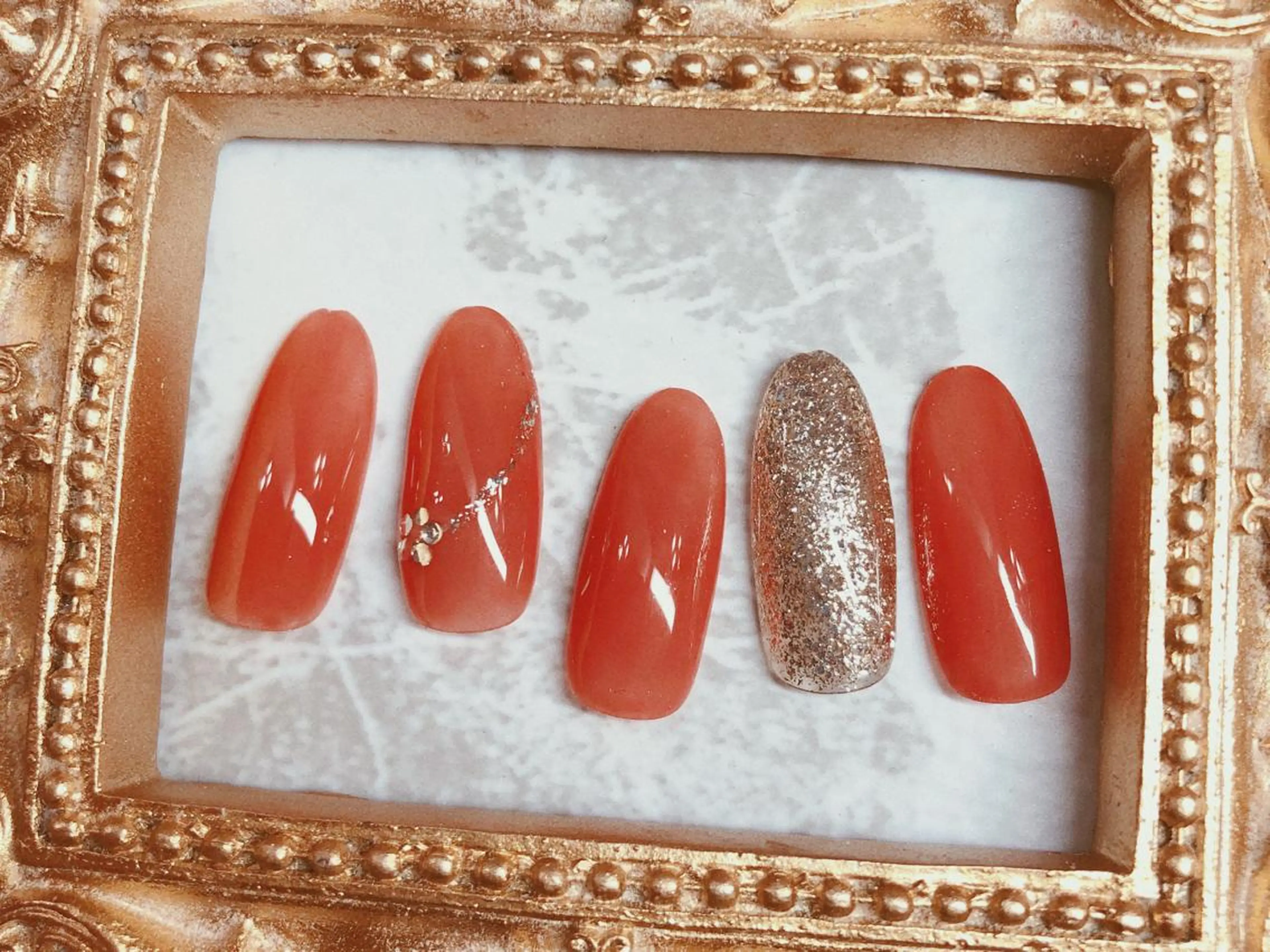 ネイル ハンドネイル マジック ミラーのネイルデザイン