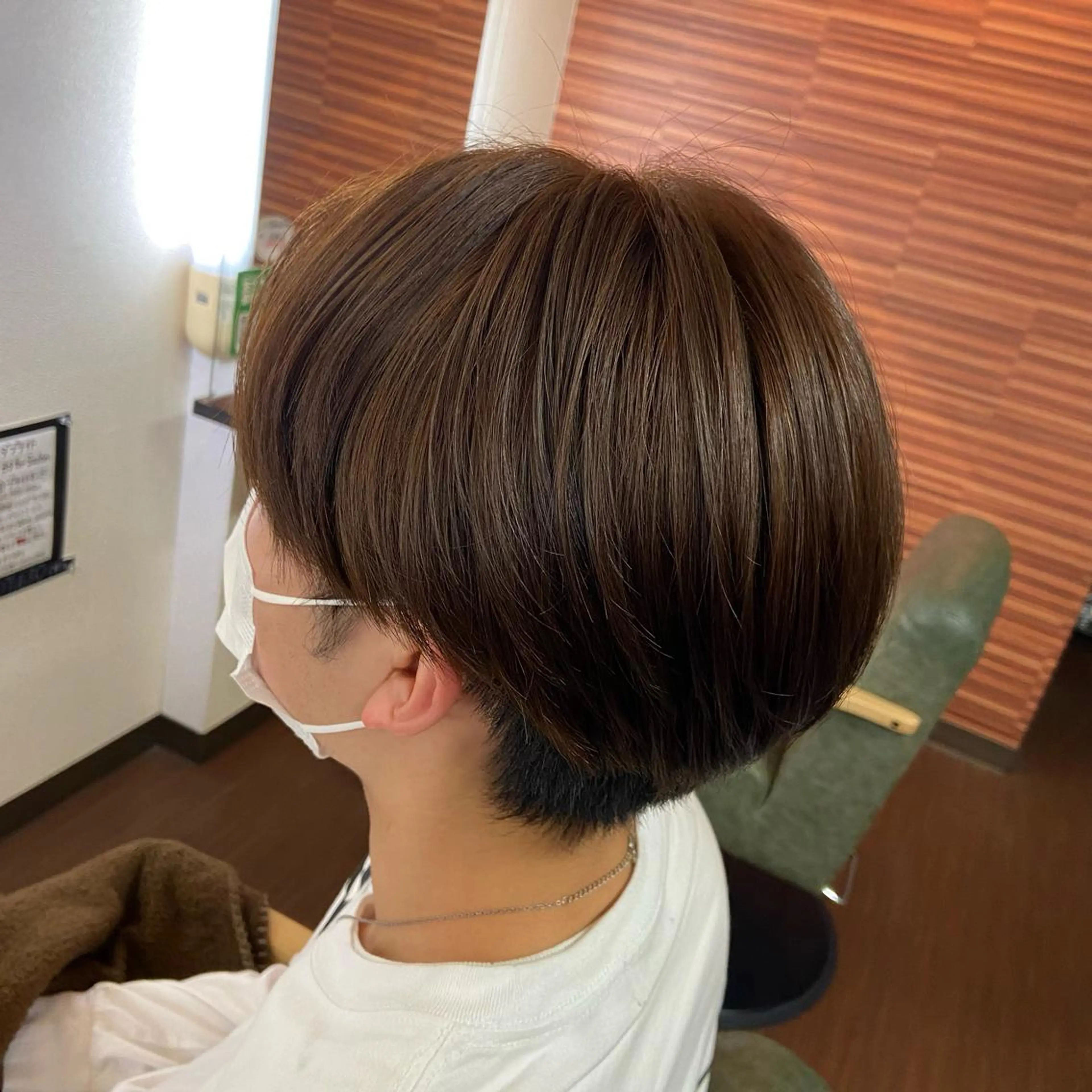 ショート カラー メンズ 大人女性の艶カット カラー/菊池柊真🌟のヘアスタイル