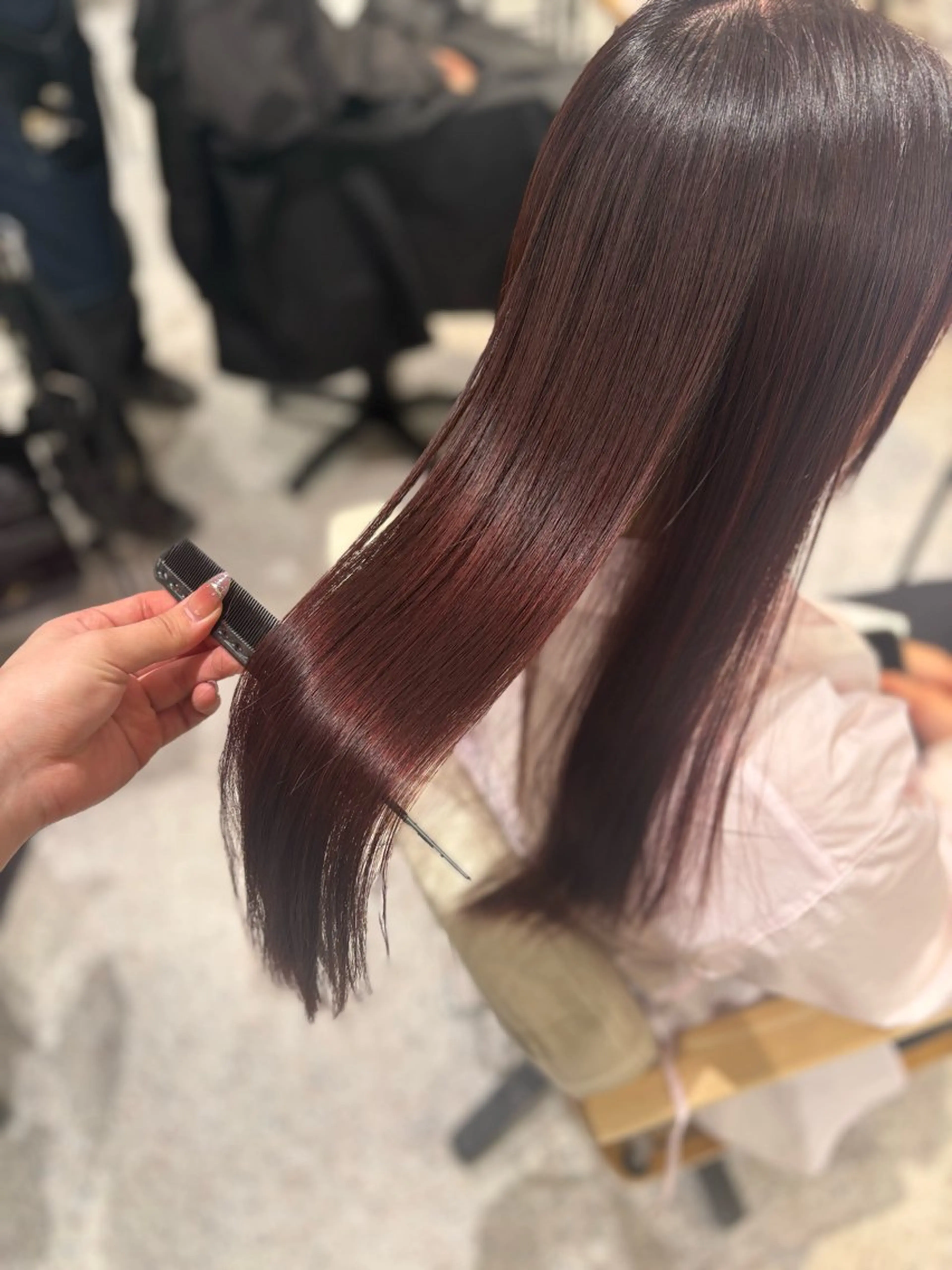 ロング カラー ラベンダーカラー ピンクカラー ピンクラベンダー ヘアカラー ブリーチ/マツエク 𝓡𝓲𝓷🫧のマツエク・マツパデザイン