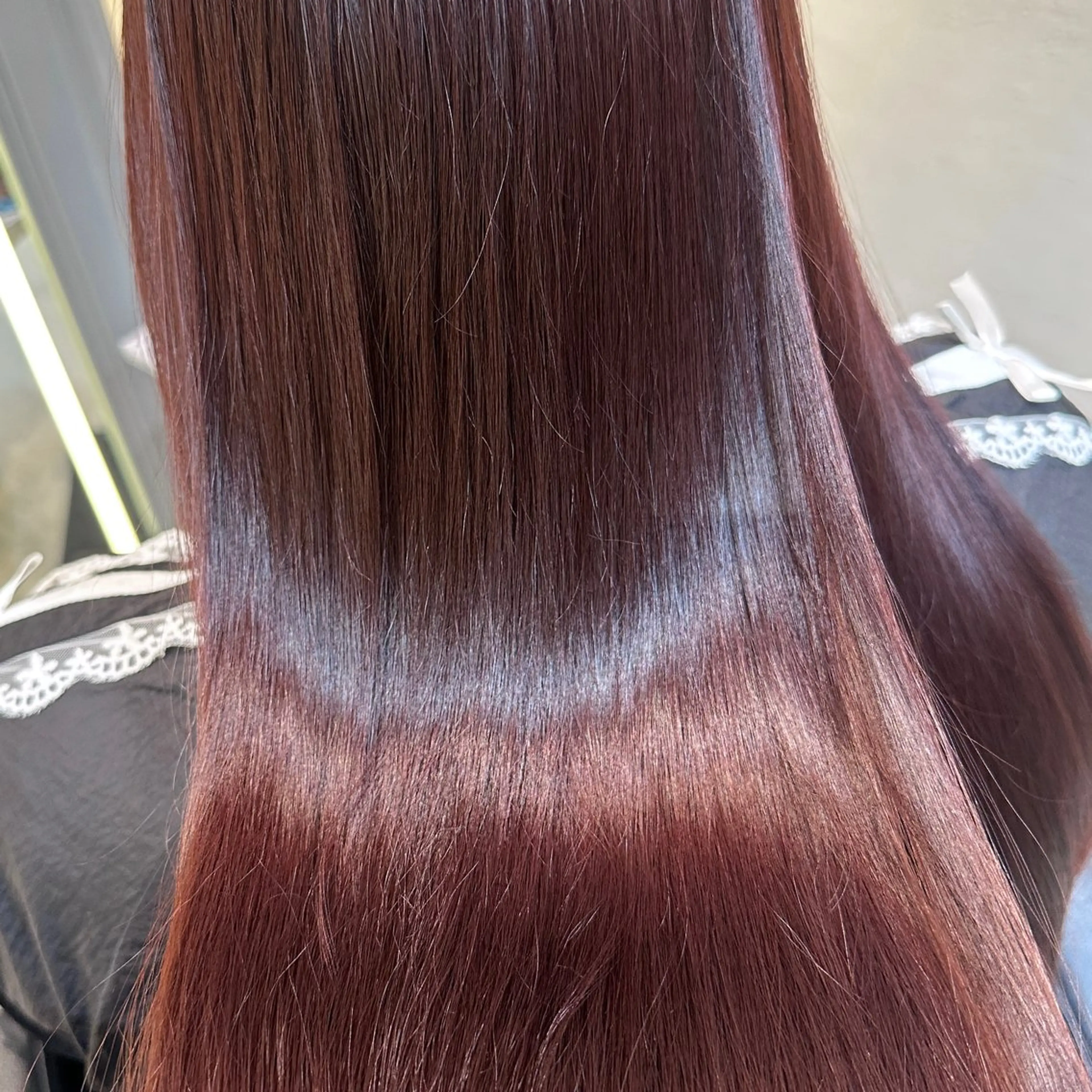 カラー 縮毛矯正 nanami ￤髪質改善￤レイヤーのヘアスタイル