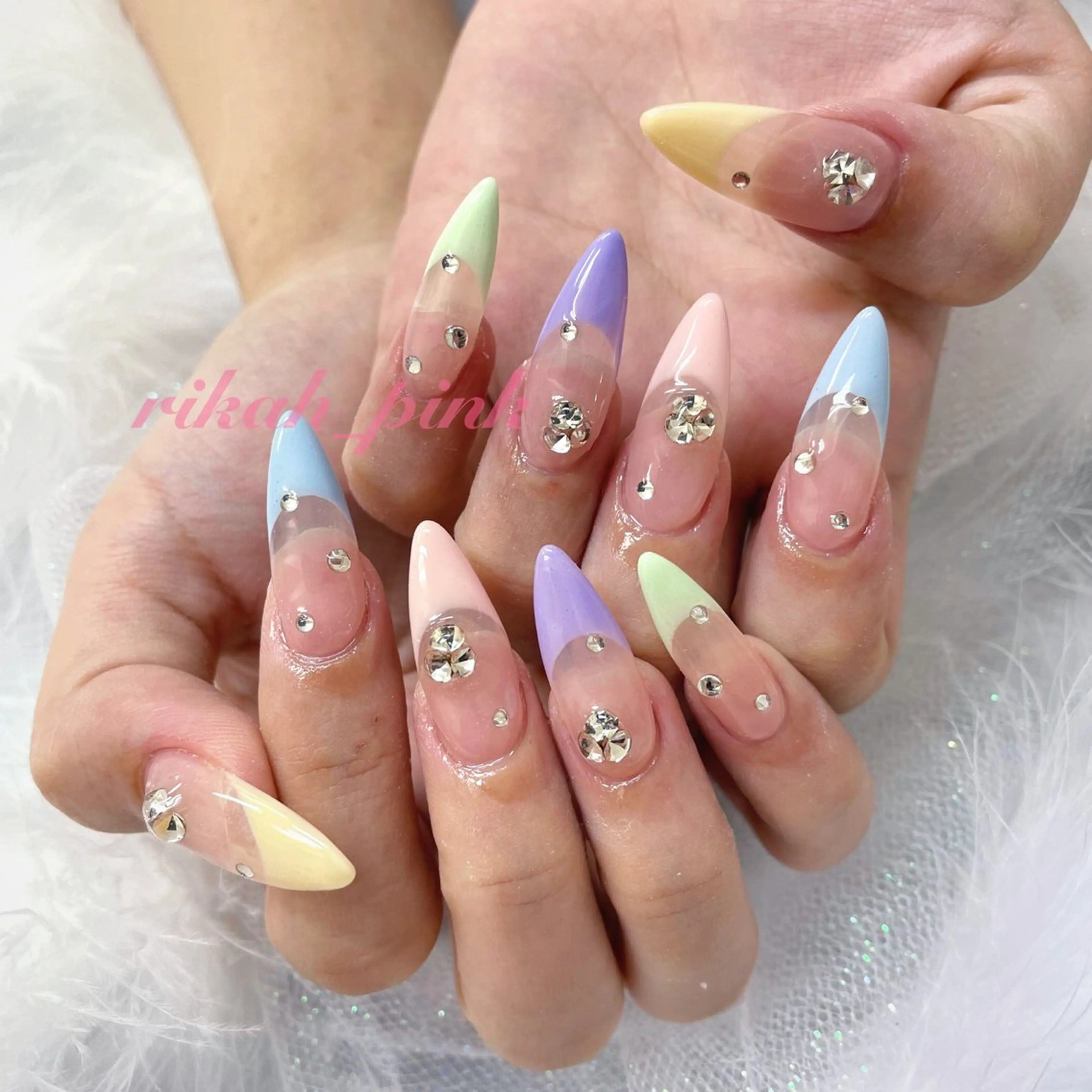 ネイル アートネイル スカルプネイル HIKA🦋 個性派スカルプネイルのネイルデザイン