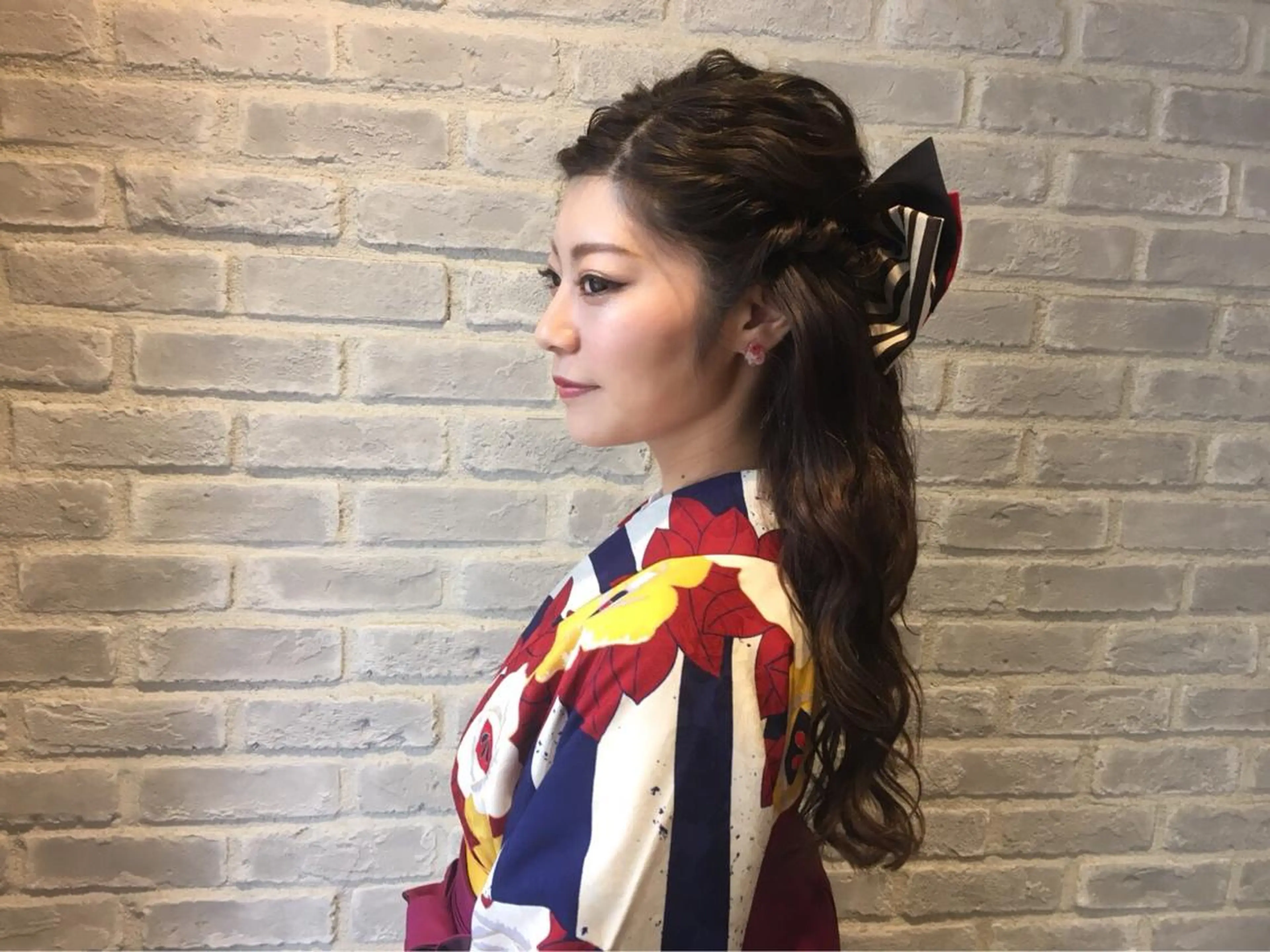 セミロング ヘアアレンジ アイサロン併設美容室 RAD noelのマツエク・マツパデザイン