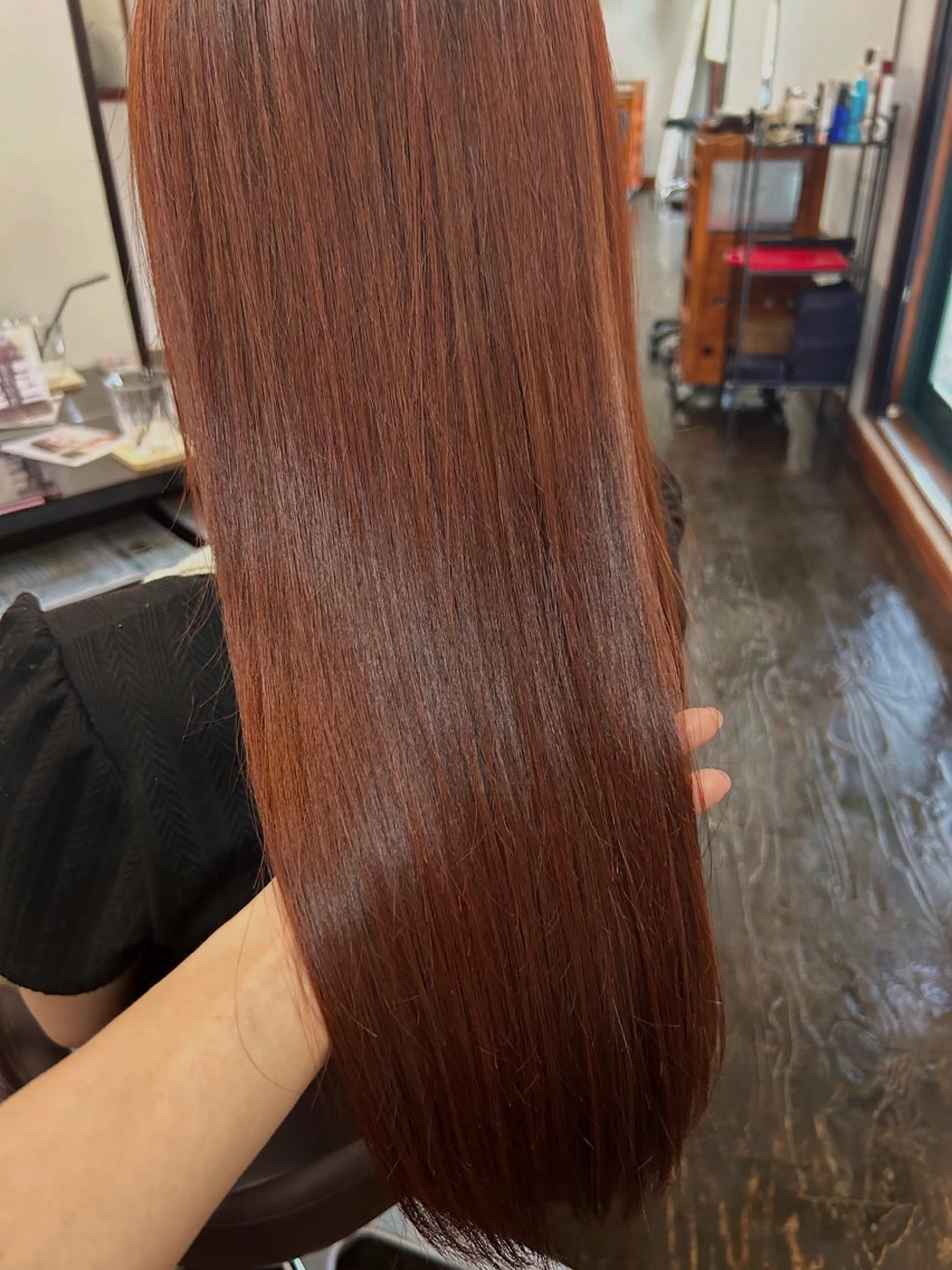 カラー オレンジ 坂本 瑞季 🤍 髪質改善のヘアスタイル