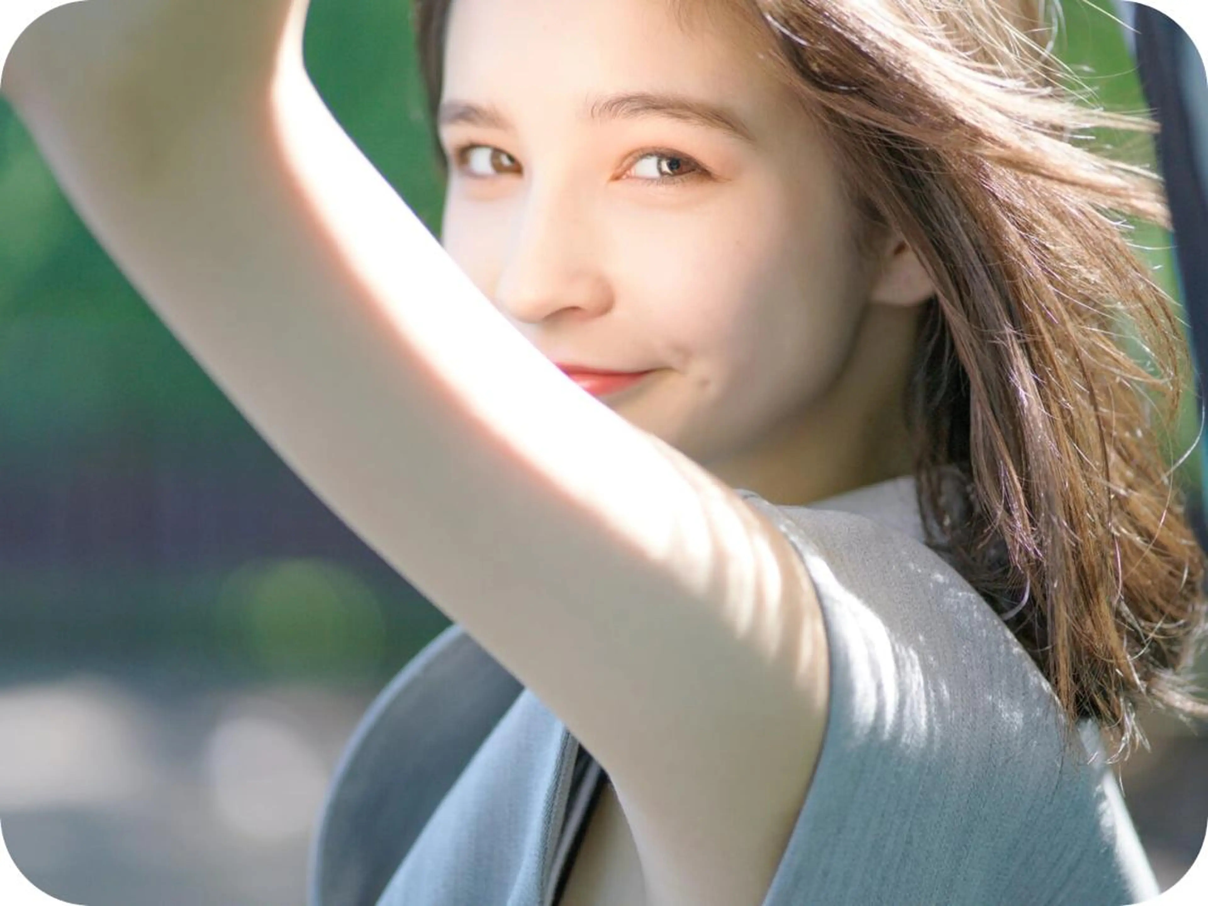 カラー セミロング セミロングパーマ アッシュ アッシュブラウン ベージュカラー 黒髪 N° il duca 札幌のヘアスタイル