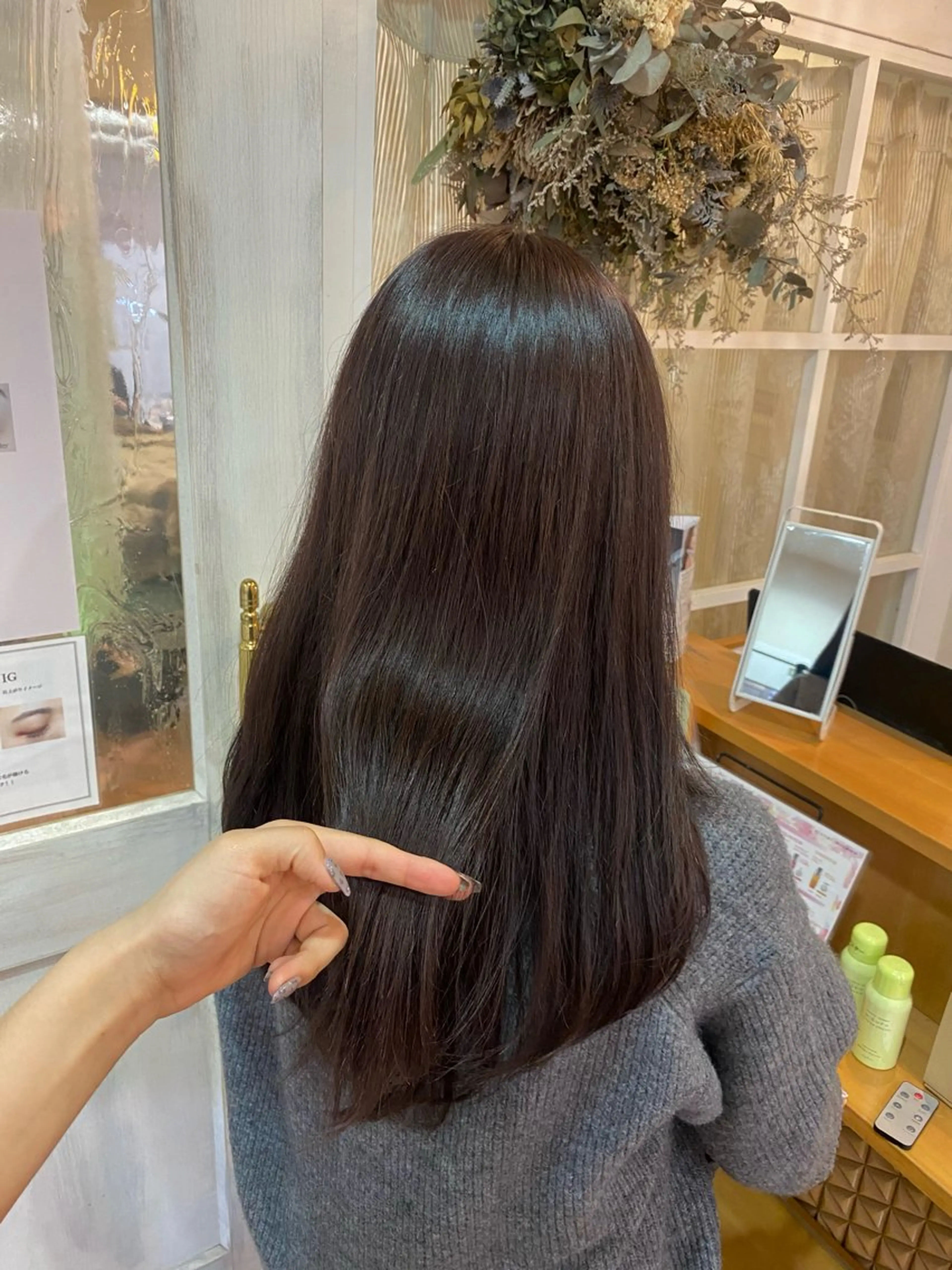 全体カラー ＋1stepトリートメント (エクステ付けたままカラー可  ￥10000)の写真