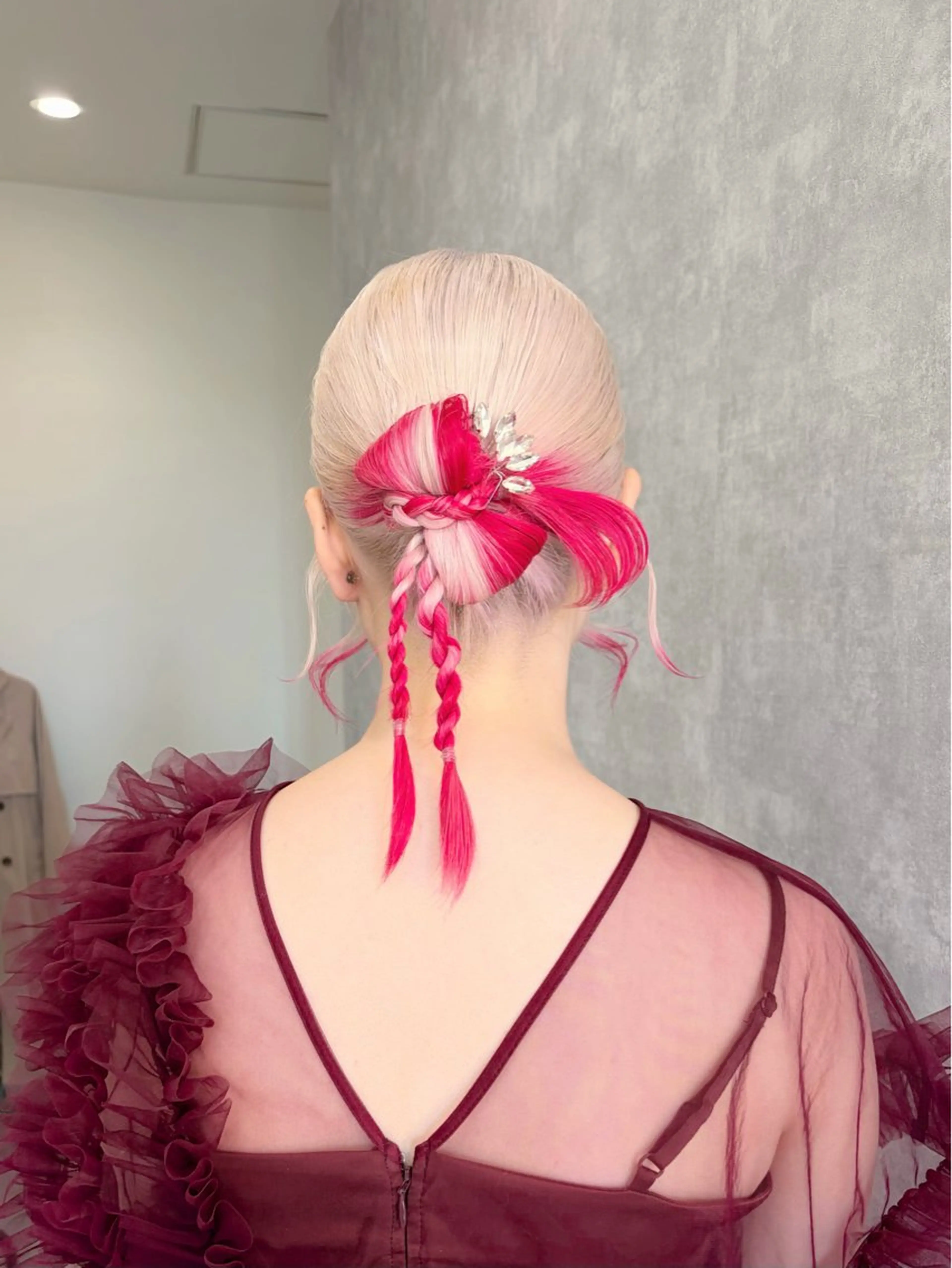 ロング ヘアアレンジ ヘアセット Rangali nanamiのヘアスタイル