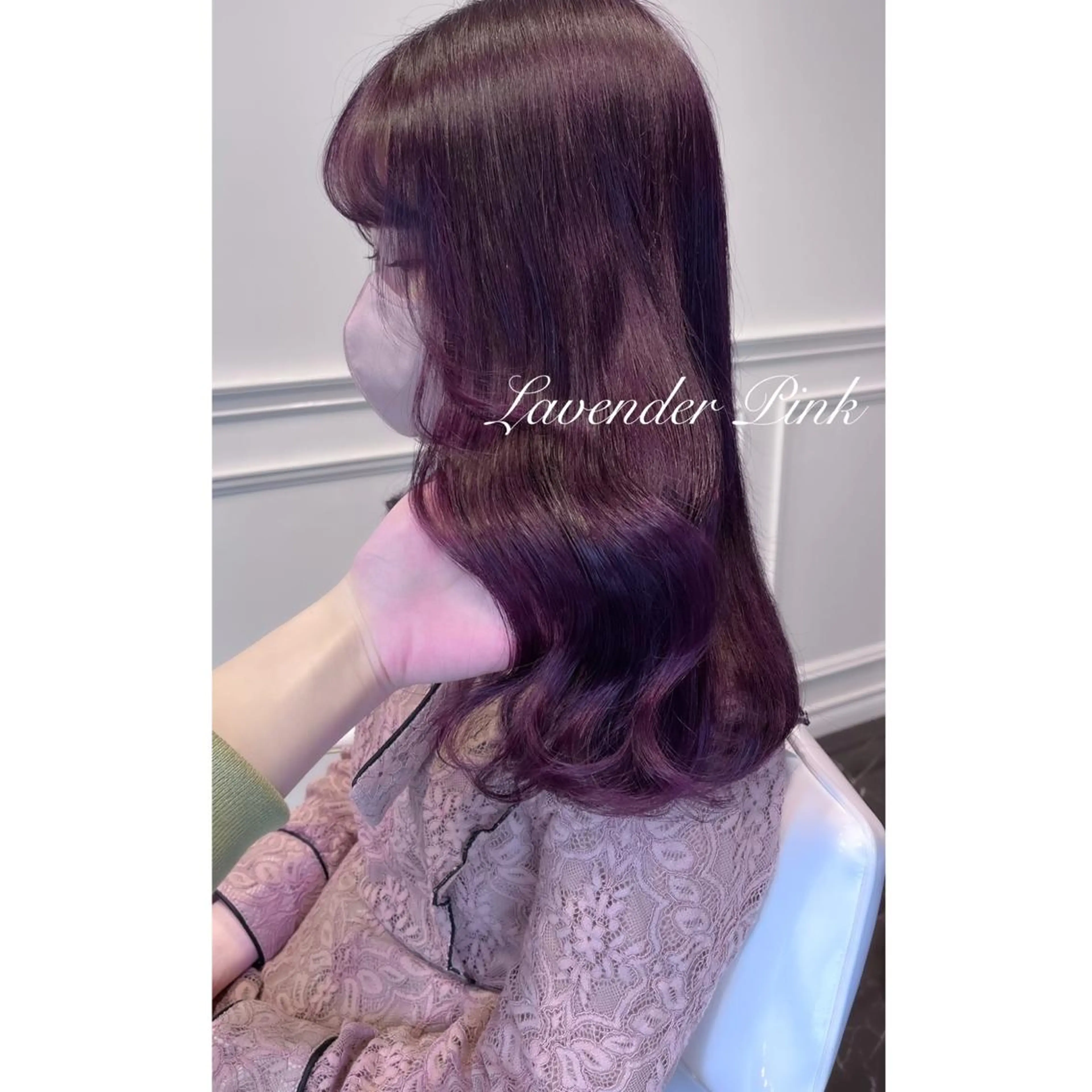 セミロング カラー ブリーチ ヘアカラー LOTTA CUCCI所属・miyu /トレンド カラー×艶髪のヘアスタイル