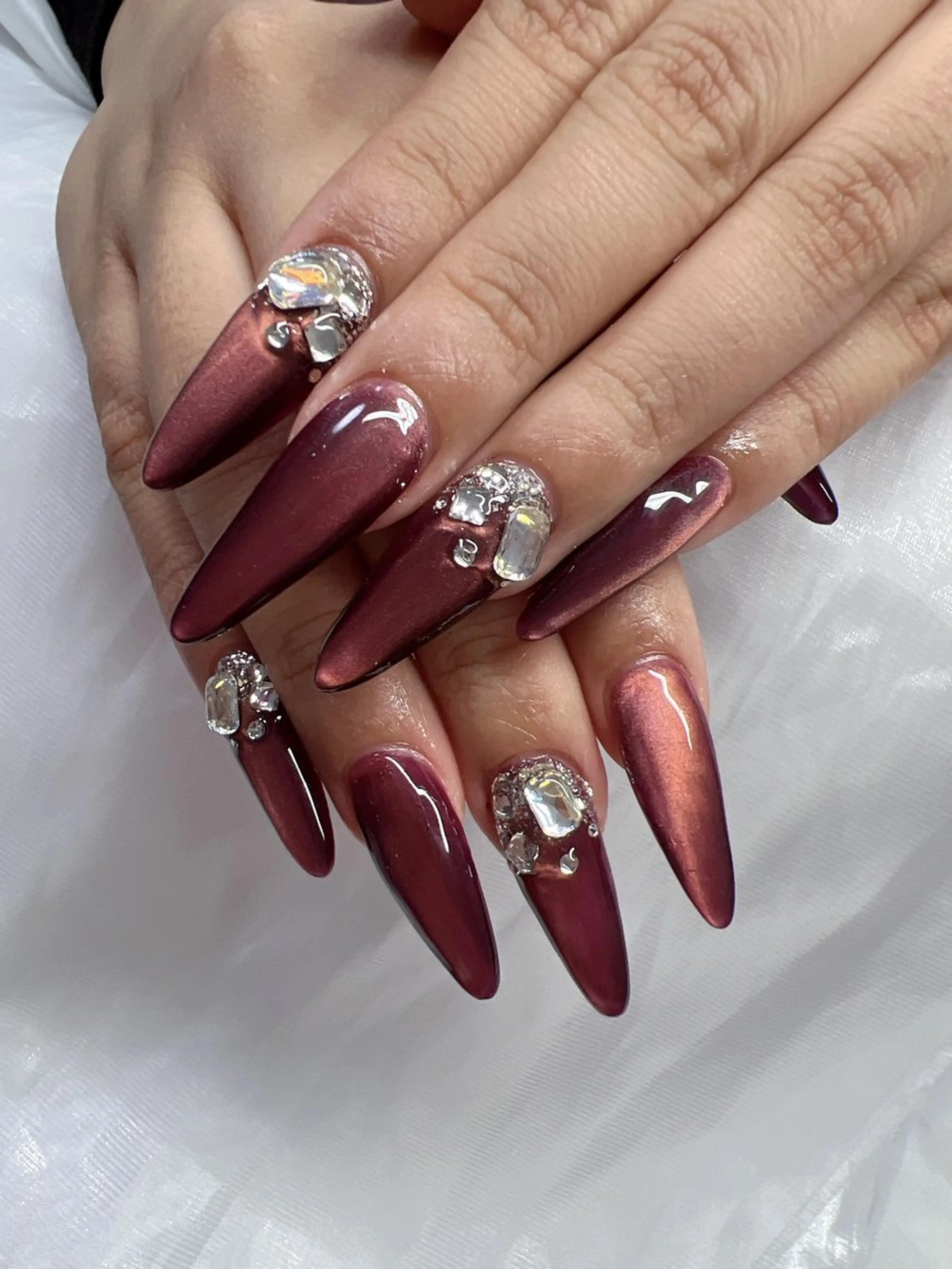 ネイル ロングネイル スカルプネイル ハンドネイル nail l_yukiのネイルデザイン