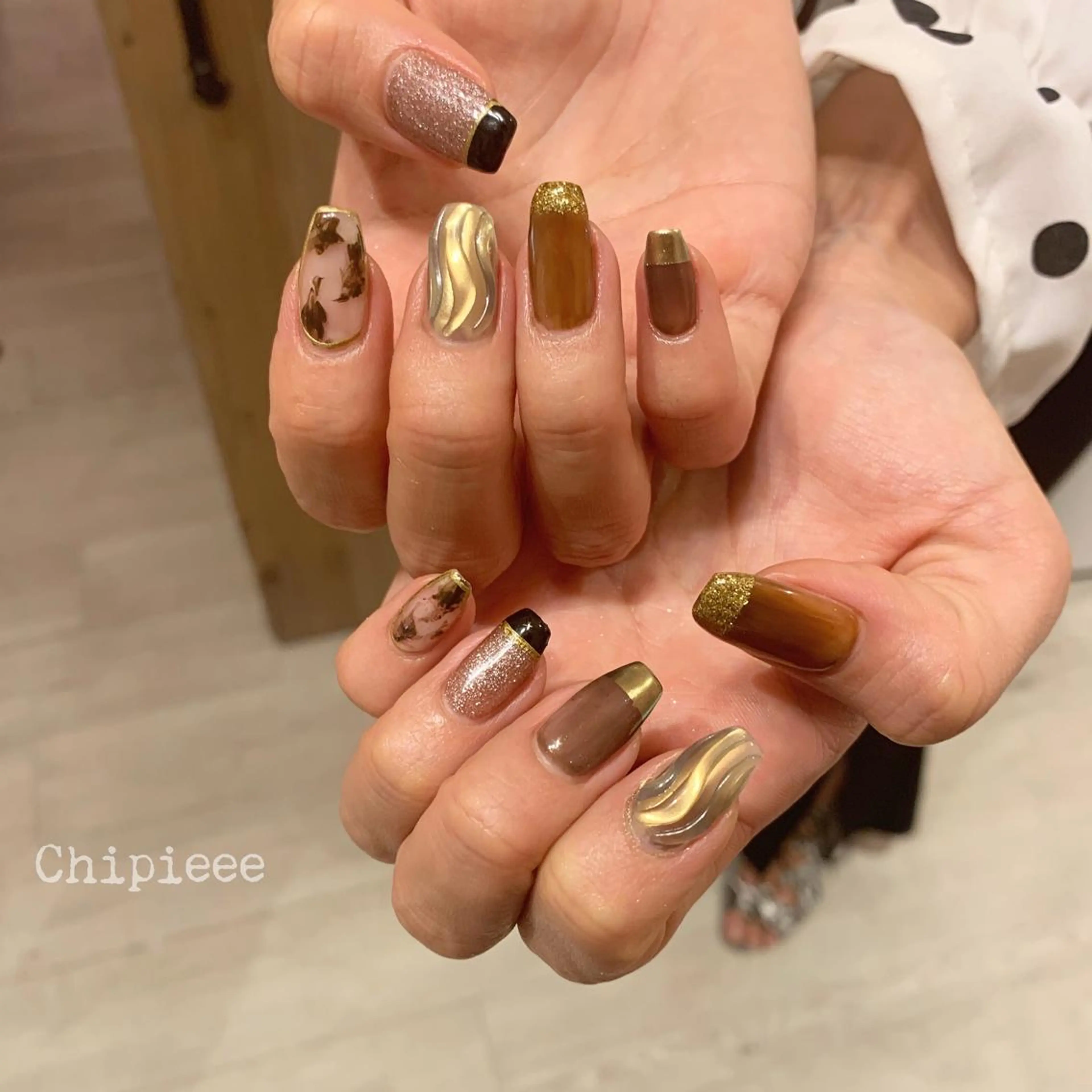 ネイル ハンドネイル revia所属・ERI Nailistのネイルデザイン