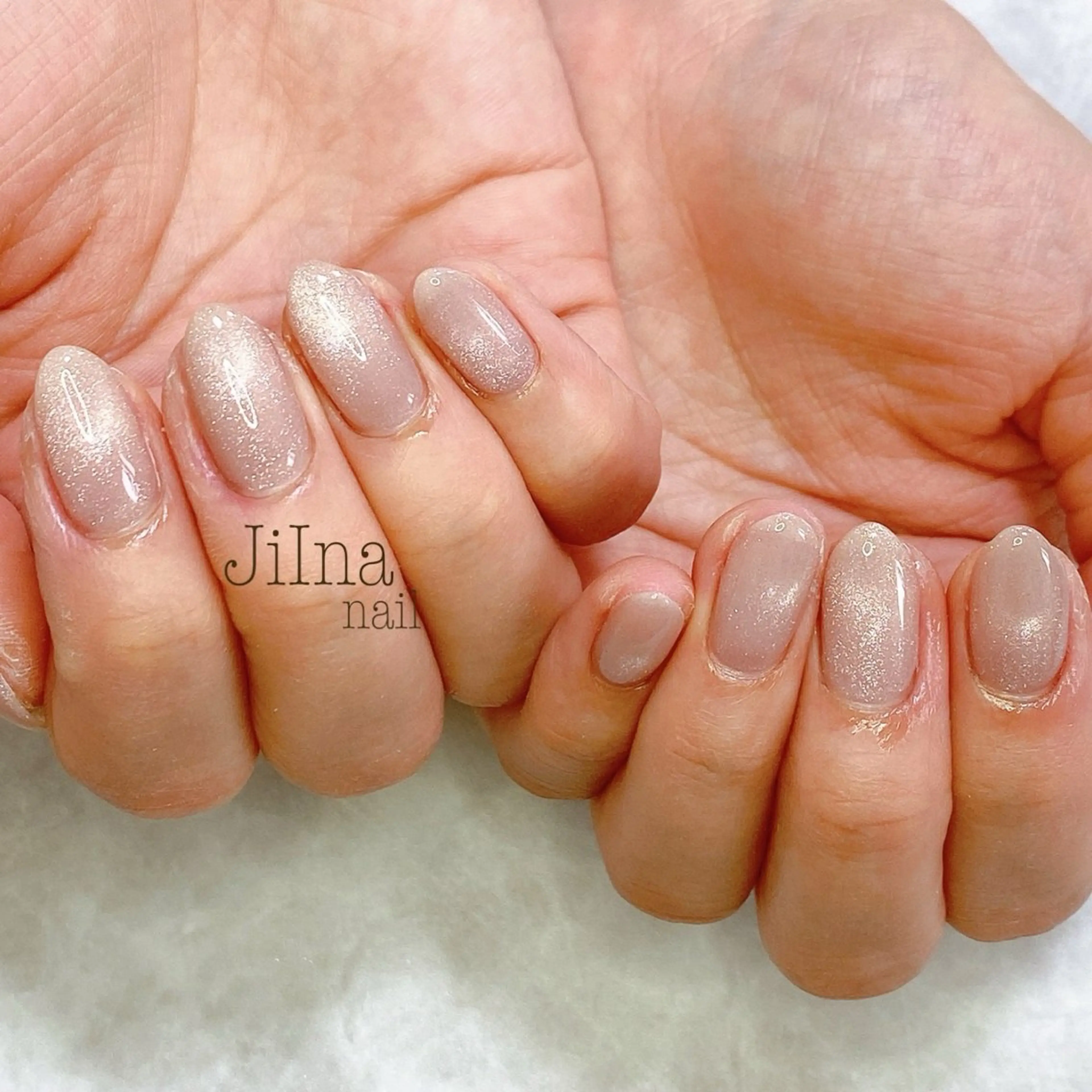 ネイル マグネットネイル マグネットワンカラー ワンカラーネイル JiIna nailのネイルデザイン
