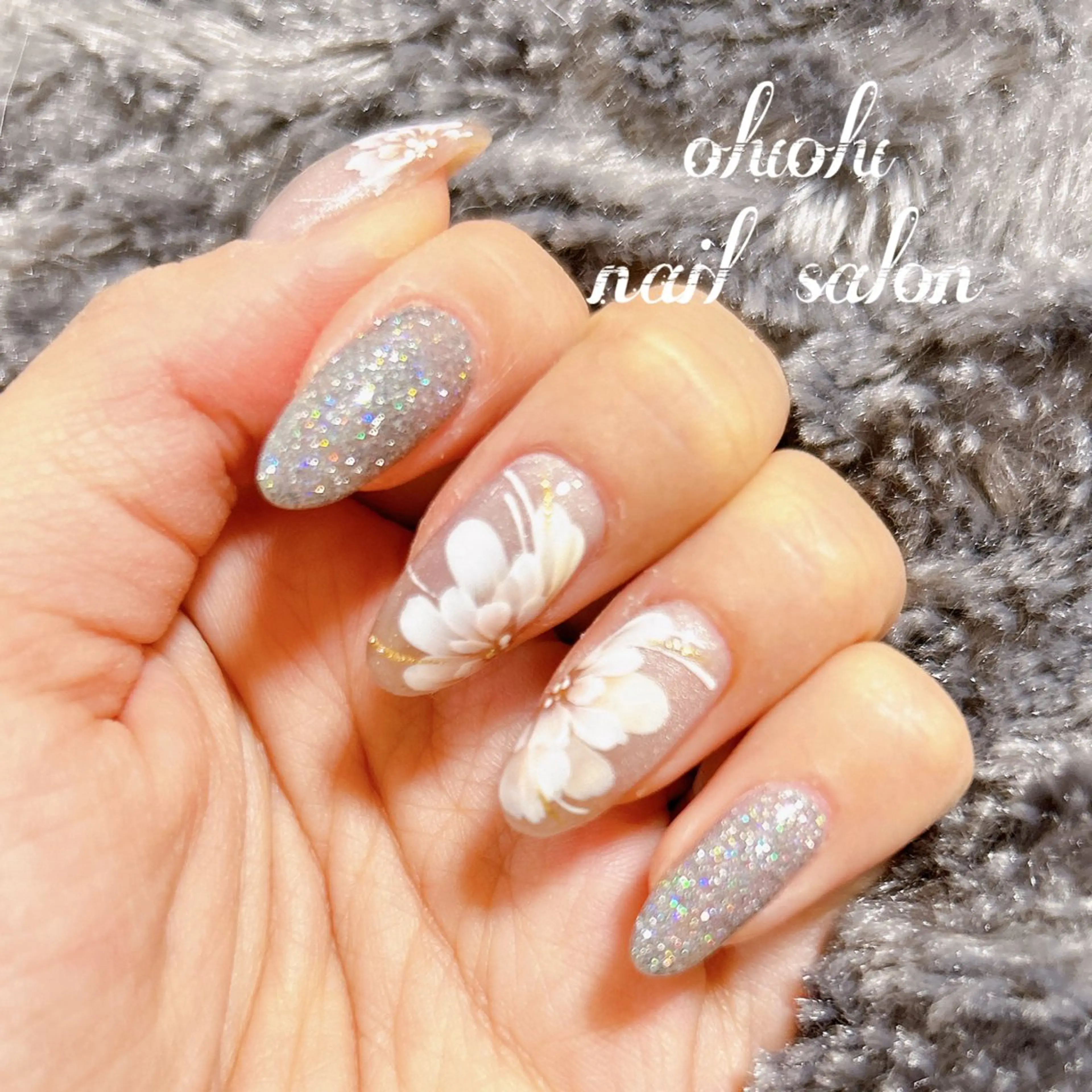 ネイル フラッシュネイル ジェルネイル マグネットネイル パラジェル oluolu nailsalonのネイルデザイン