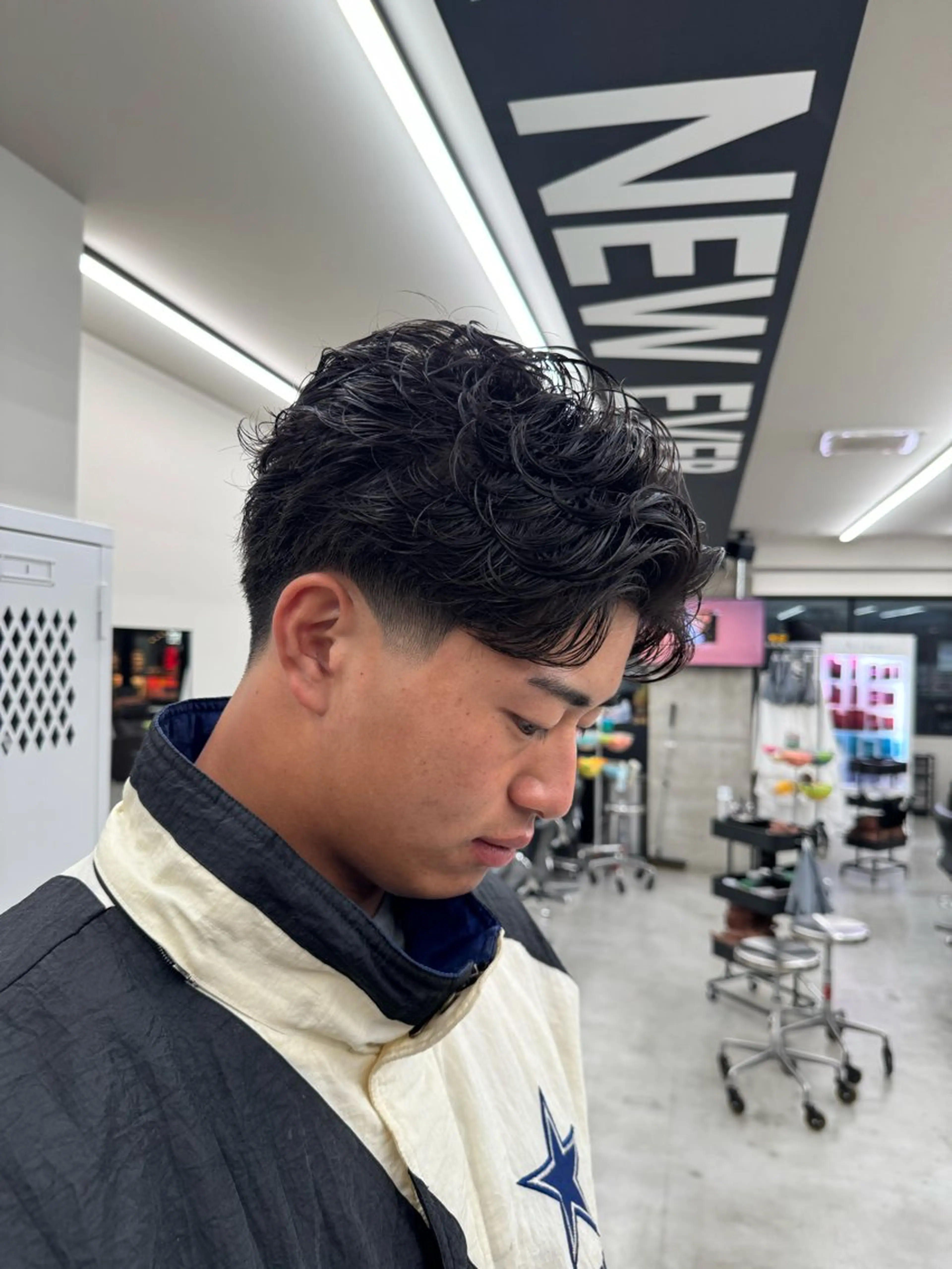 パーマ メンズ フェードカット パーマ 優菜/ メンズパーマのヘアスタイル