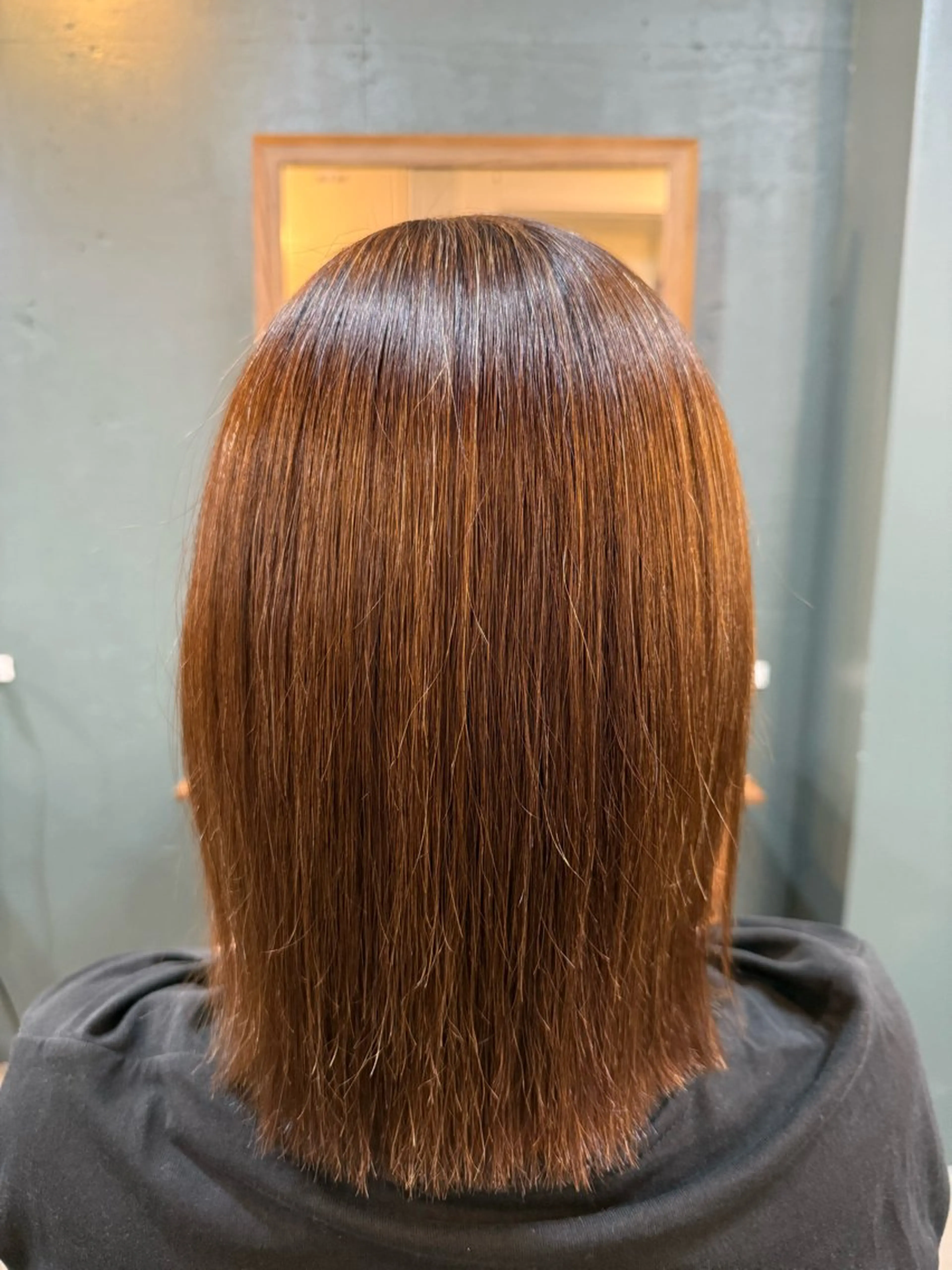 ミディアム ハイライト 縮毛矯正 カット 縮毛矯正 トリートメント 青物横丁/大井町/ 髪質改善/鈴木直行のヘアスタイル