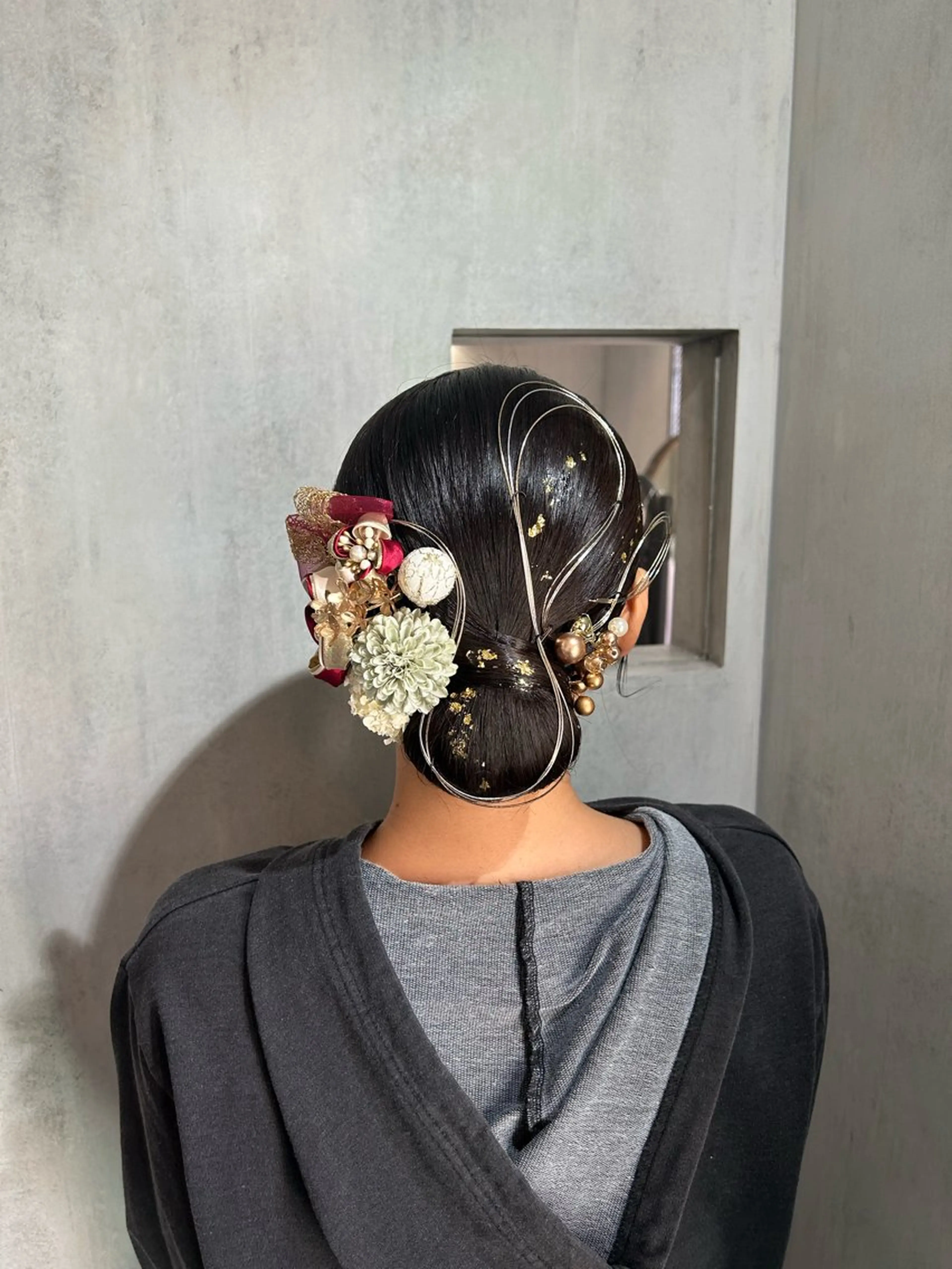 セミロング ヘアセット 西村 真実子のヘアスタイル