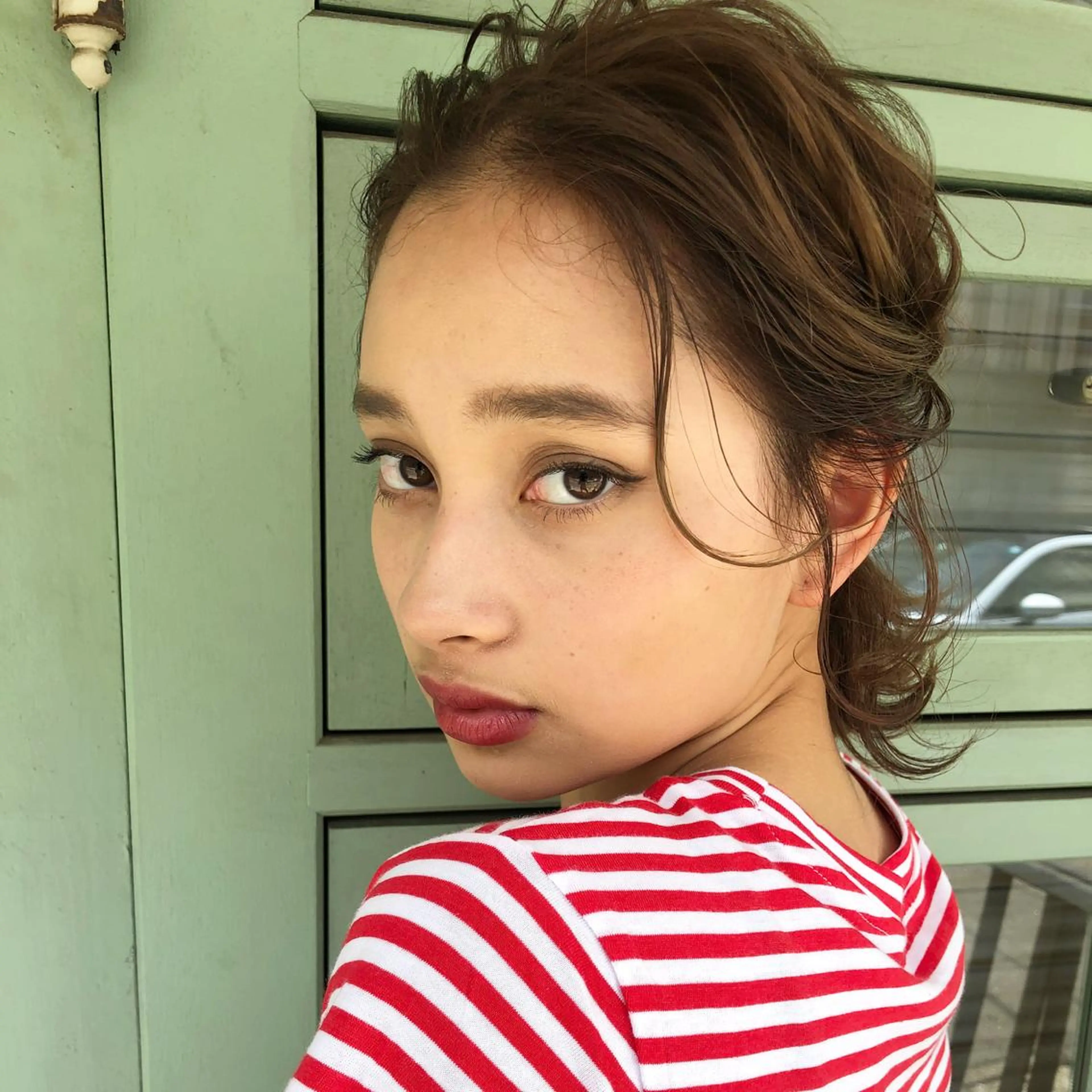 ヘアアレンジ 切りっぱなしボブ ボブ ショート職人 美容師【KENTA】のヘアスタイル