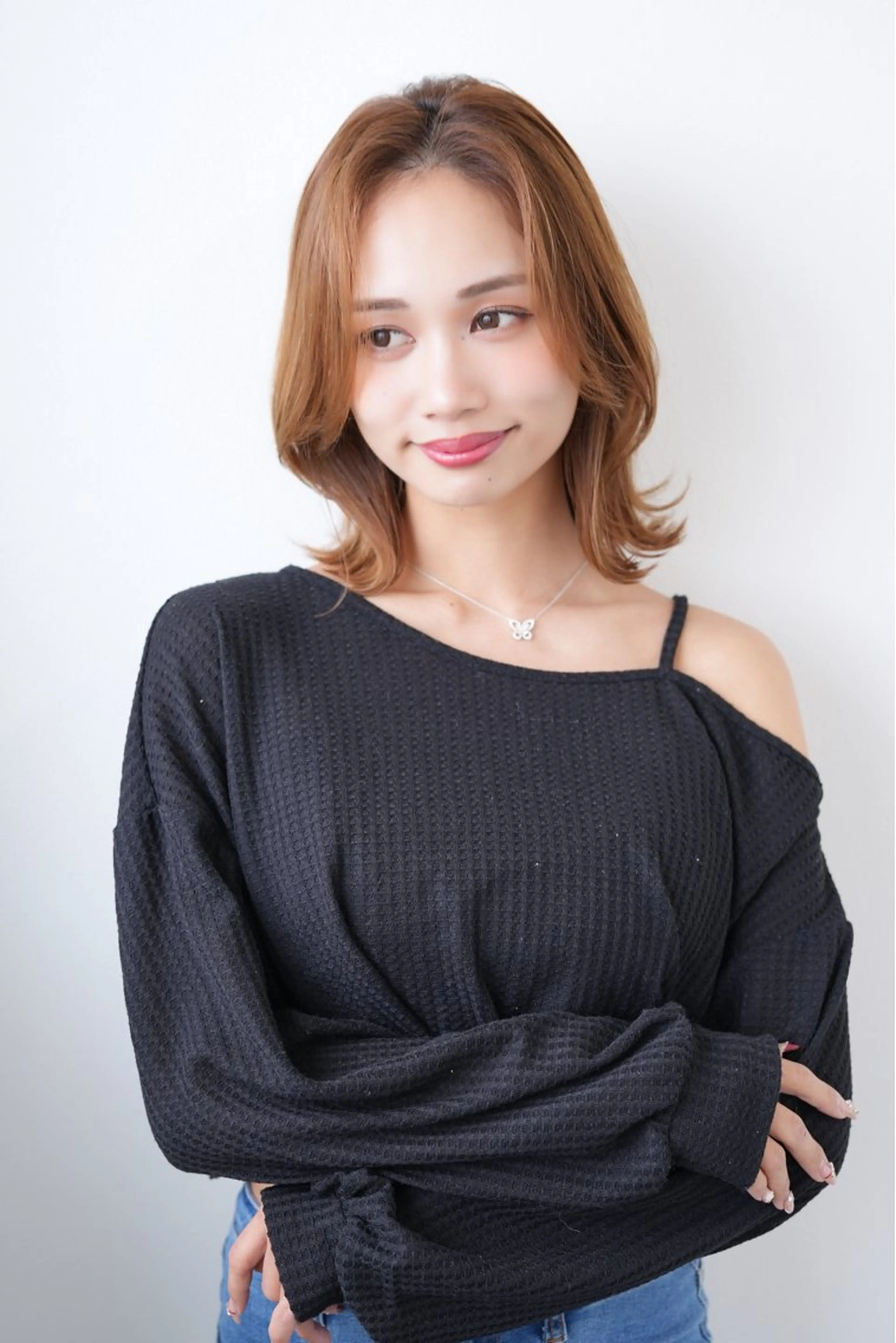 ミディアム 艶髪美容師　森田 優貴のヘアスタイル