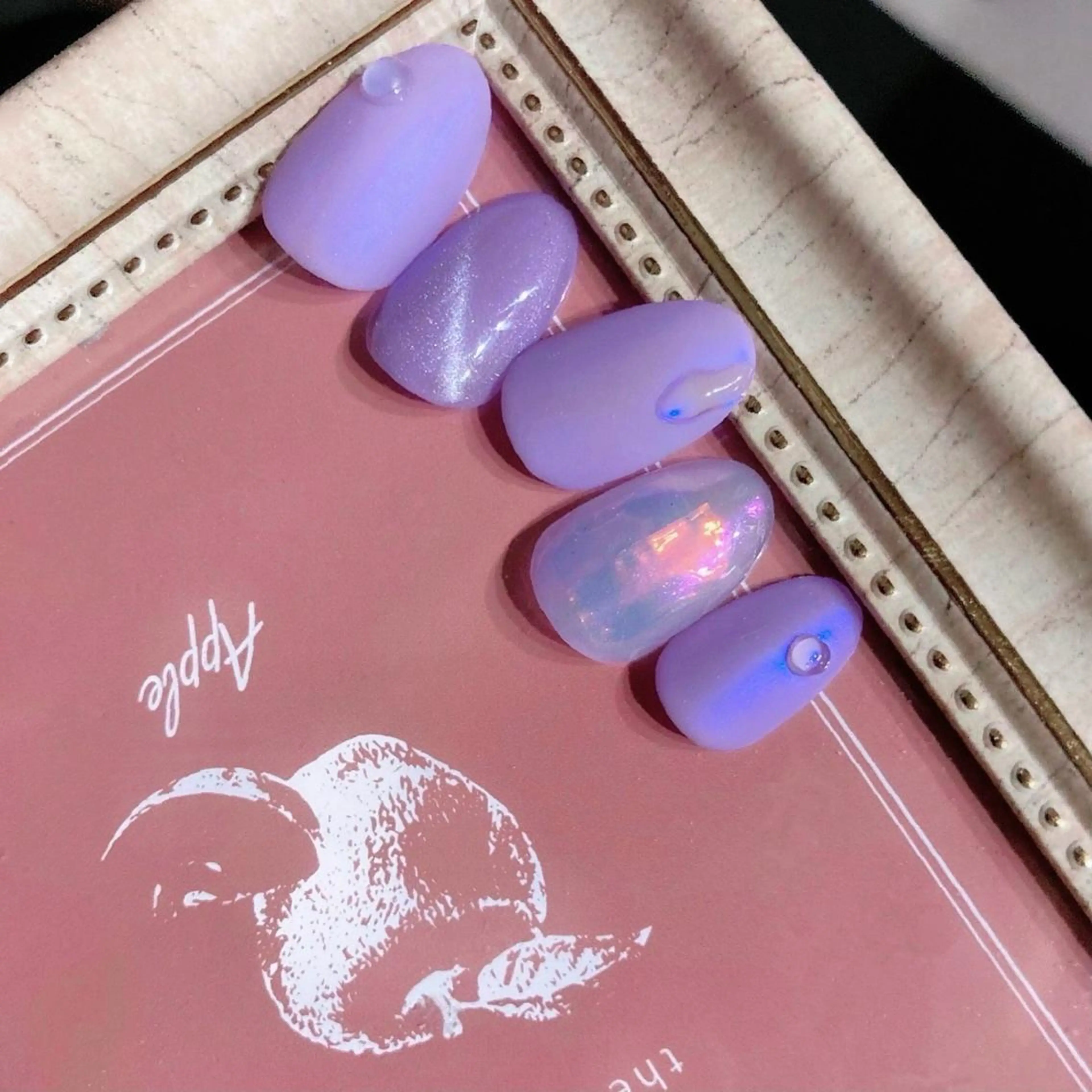 ネイル 氷ネイル・うるうるネイル マグネットネイル NOIROUGE所属・NOI ROUGEのネイルデザイン