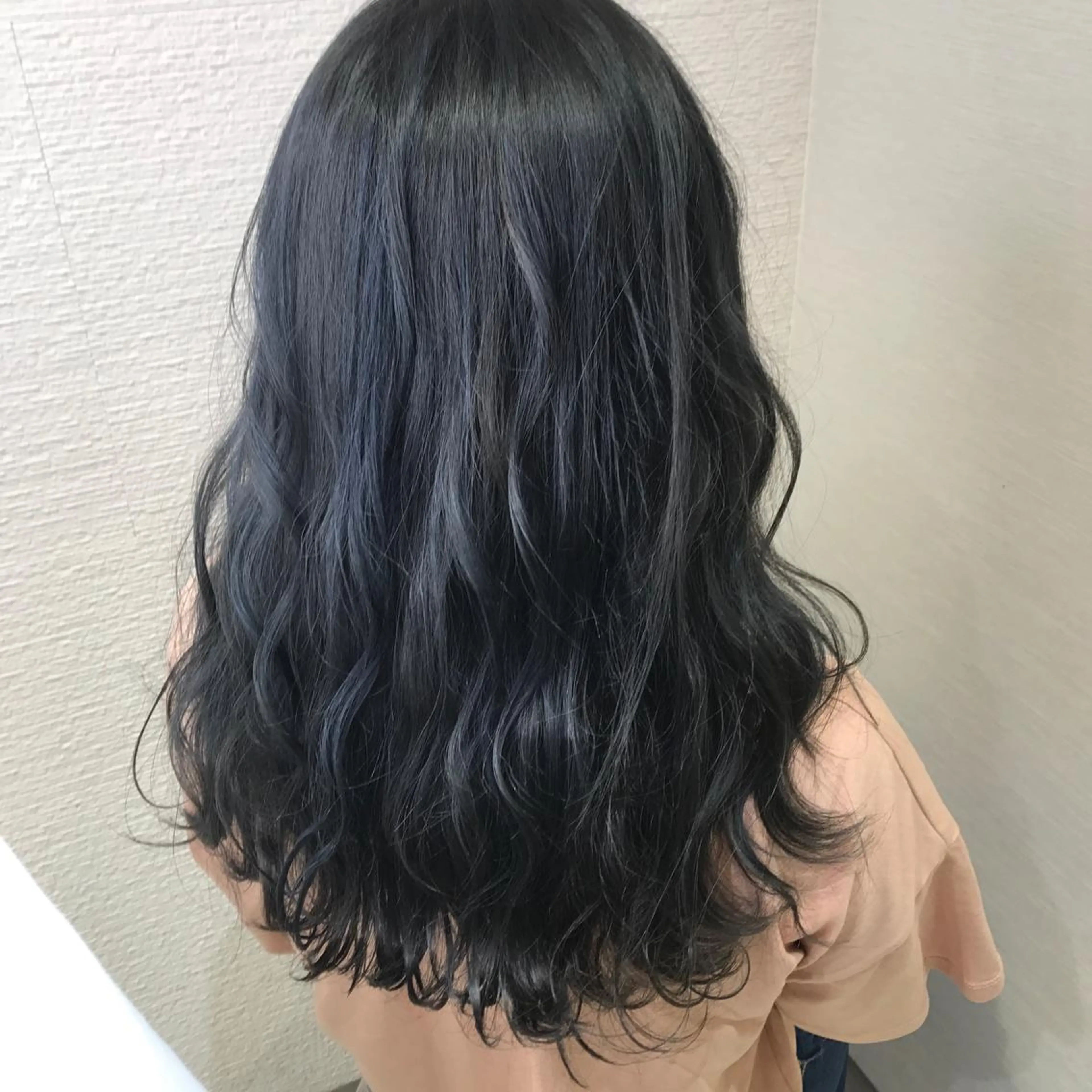 ロング カラー ブルーカラー ブルージュ 韓国ヘア／レイヤー/ 🤍ayumuのヘアスタイル