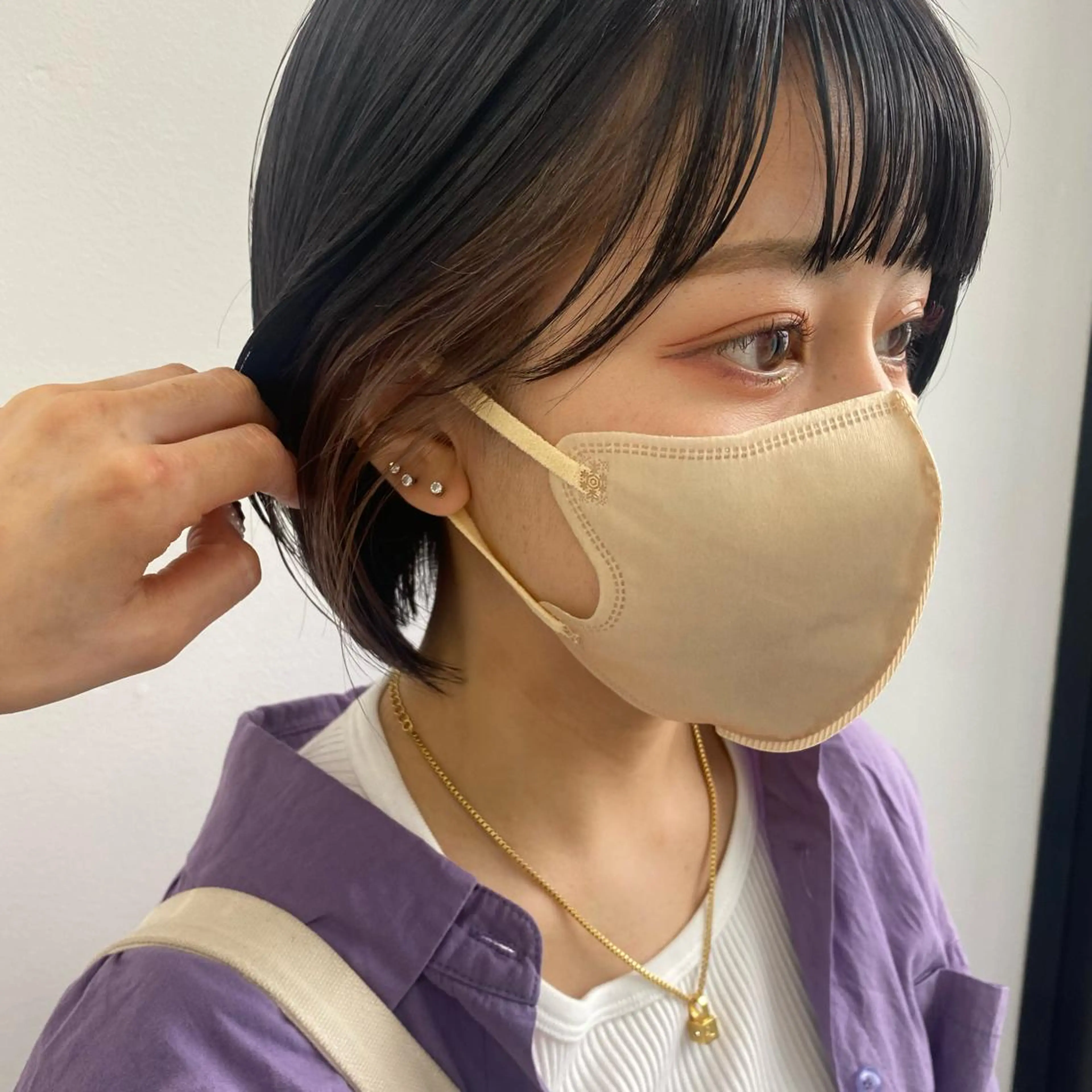 ショート カラー 韓国風レイヤーカット 🍒サンジキ アカリのヘアスタイル