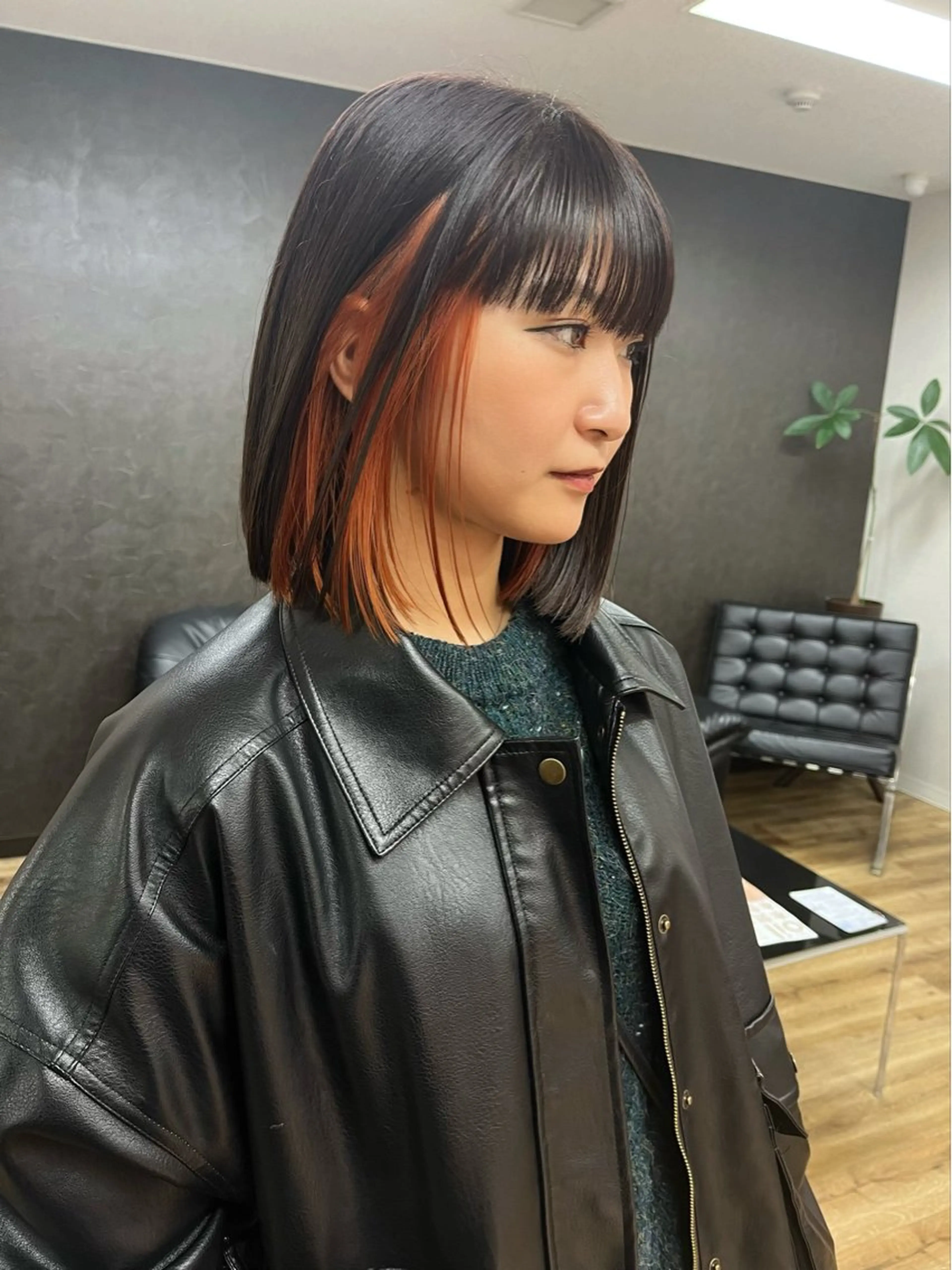 ミディアム nono/パーマ /顔まわりカット🐈のヘアスタイル