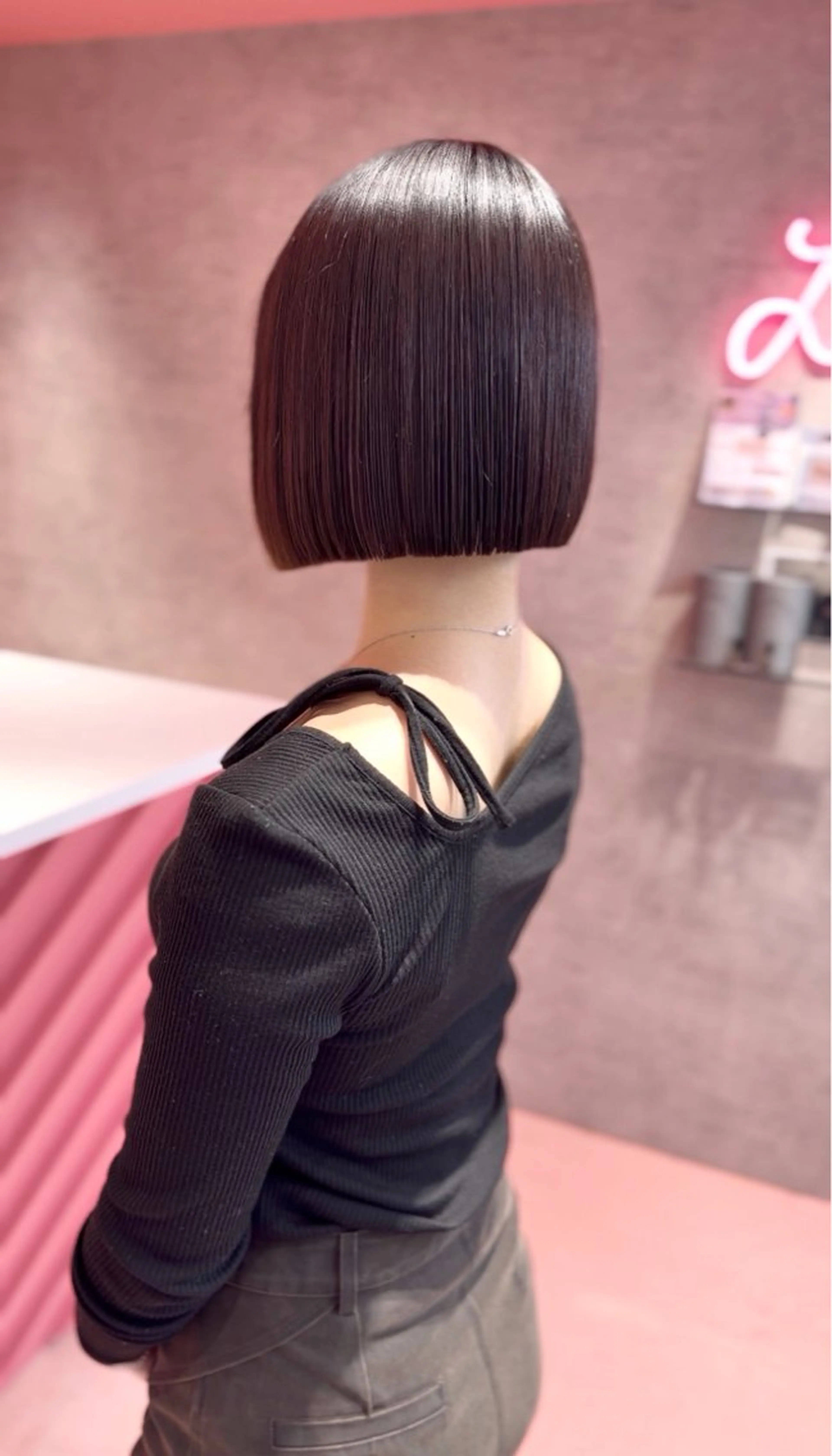 ミディアム ボブ/タッセルボブ /縮毛矯正/瑞月のヘアスタイル