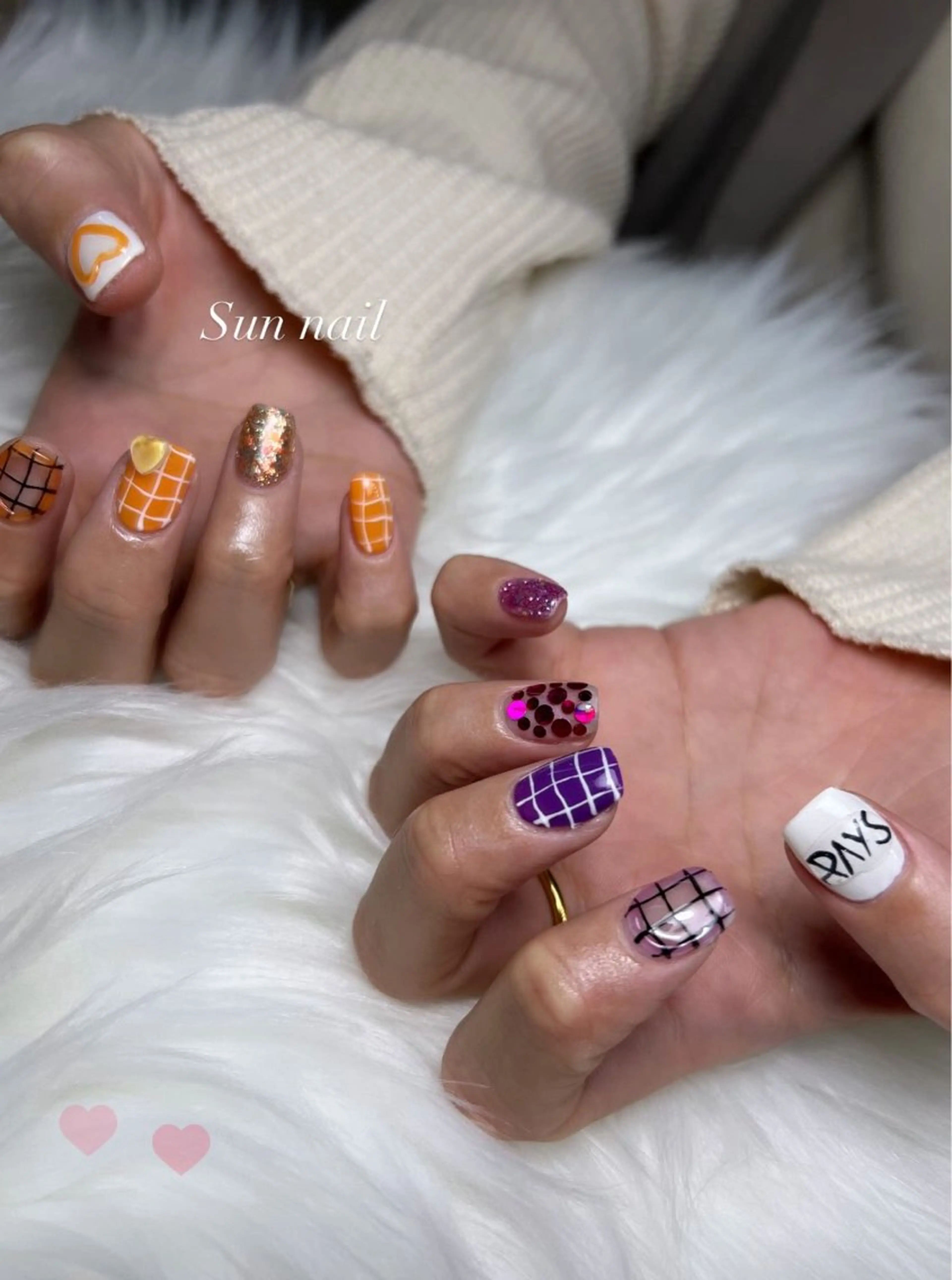 ネイル ハンドネイル フットネイル Sun nail ...ayaのネイルデザイン