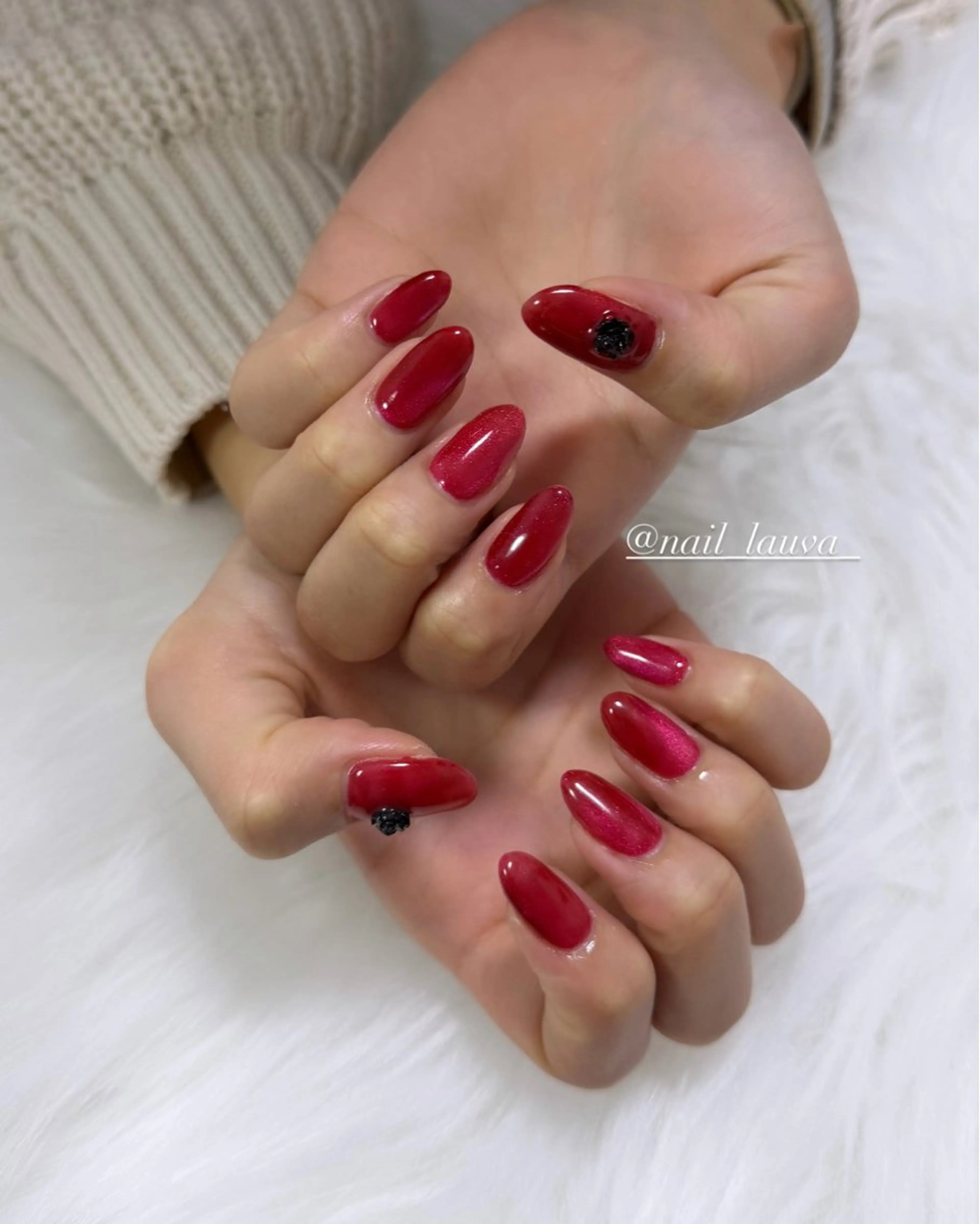 ネイル マグネットネイル ハンドネイル nailsalon lauvaのネイルデザイン